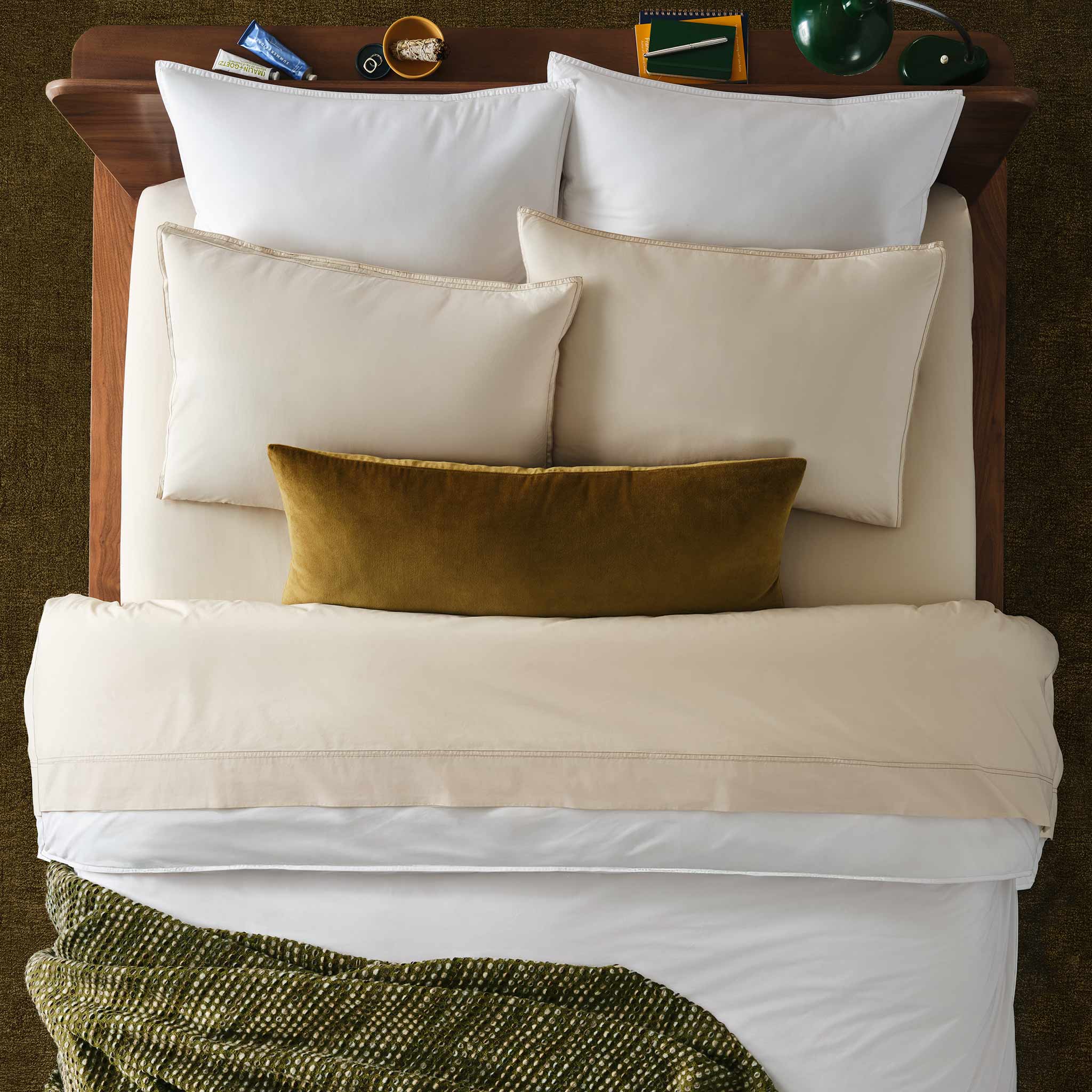 Cotton Velvet Lumbar Pillow Cover - Image 4