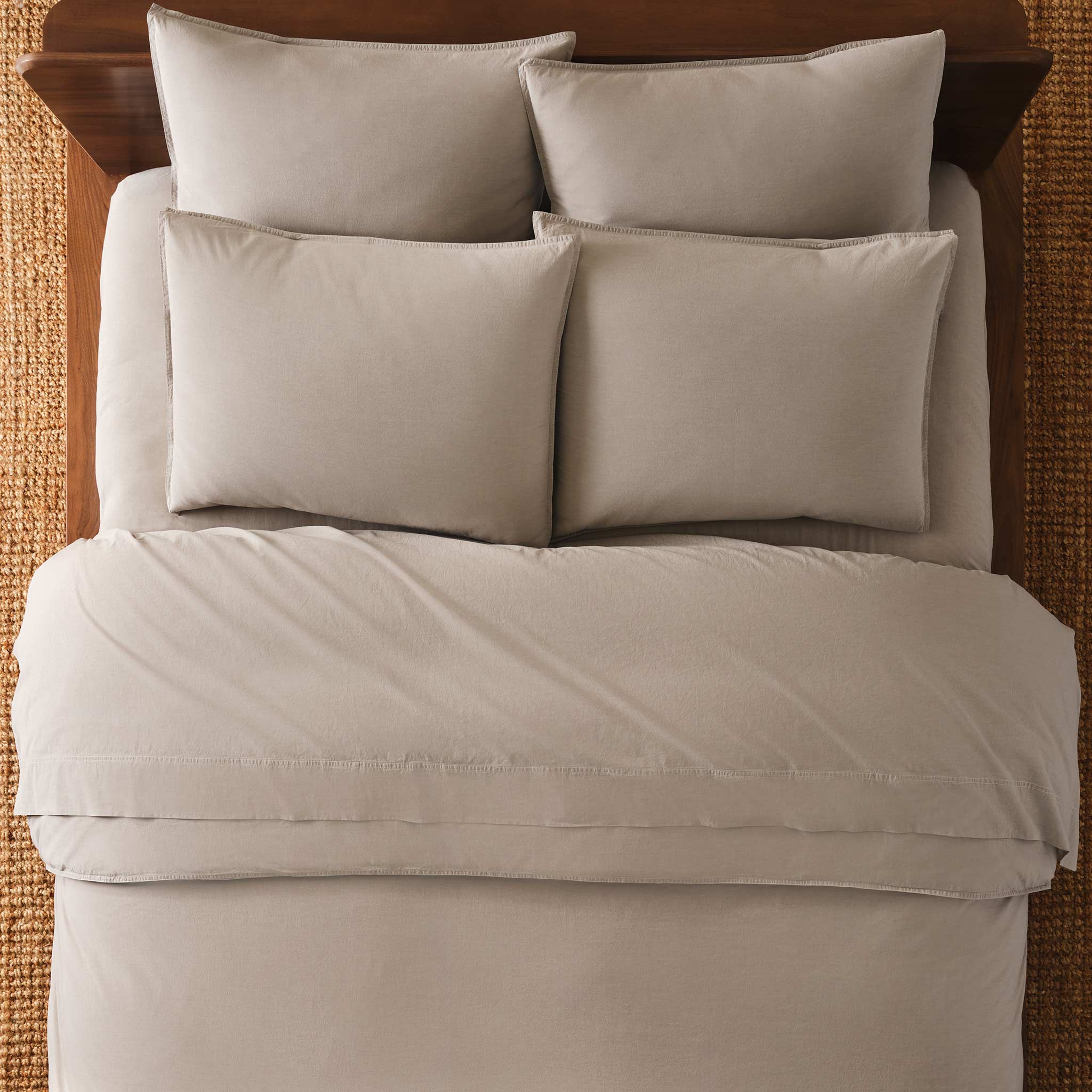 Washed Classic Percale Duvet Set - Image 10