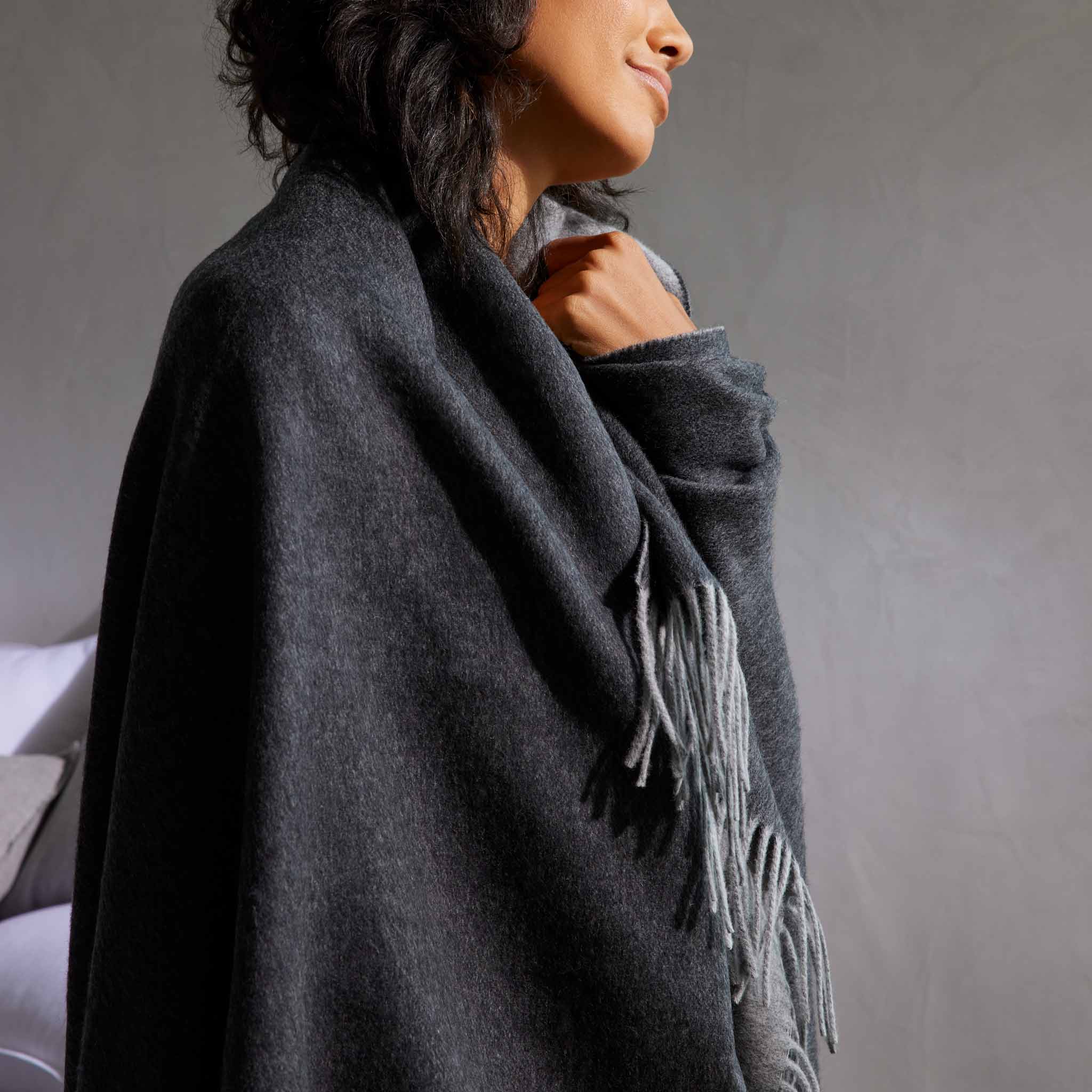 Two-Toned Lambswool Throw Blanket - Image 6