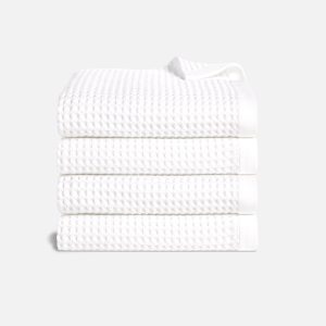Dreamweave Waffle Set of 4 Bath Towel Bundle