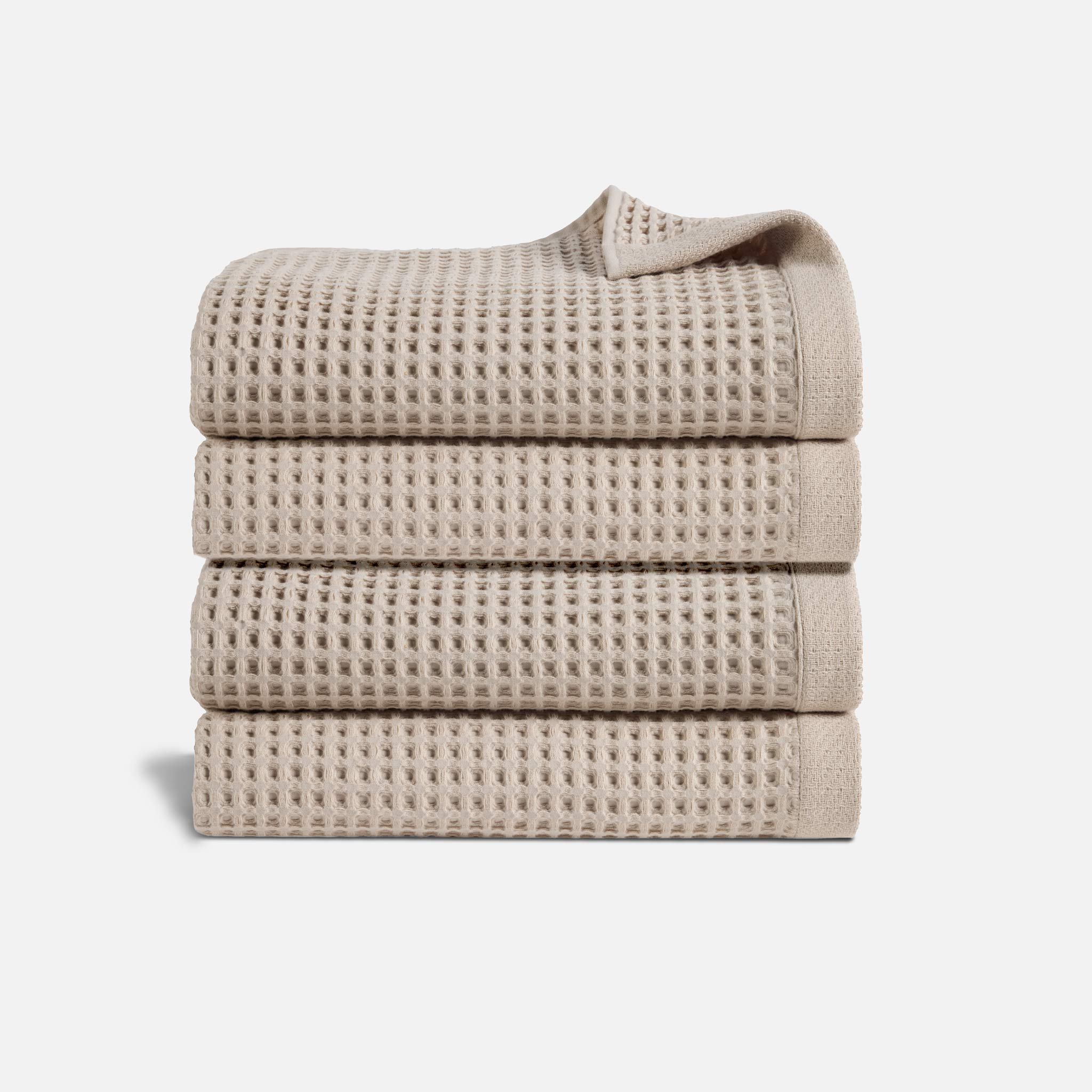 Dreamweave Waffle Set of 4 Bath Towel Bundle - Image 3