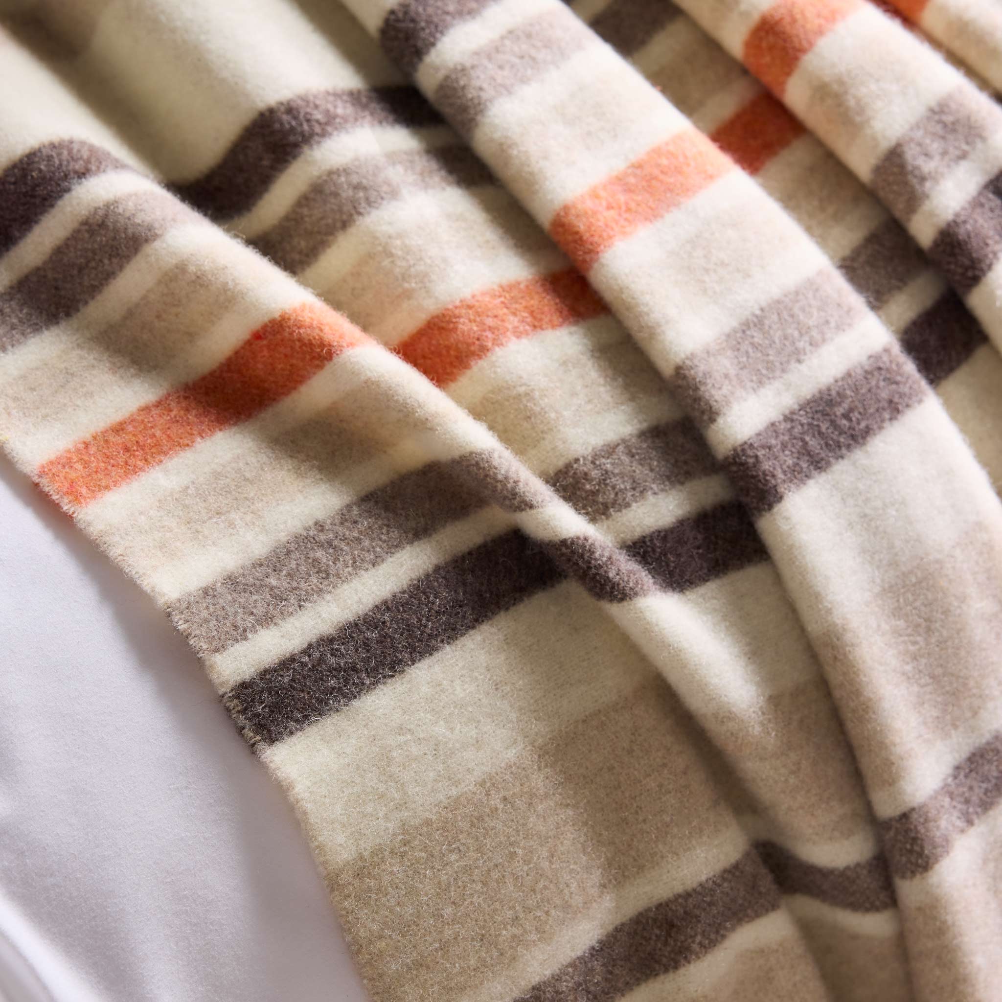 Striped Lambswool Throw Blanket - Image 8