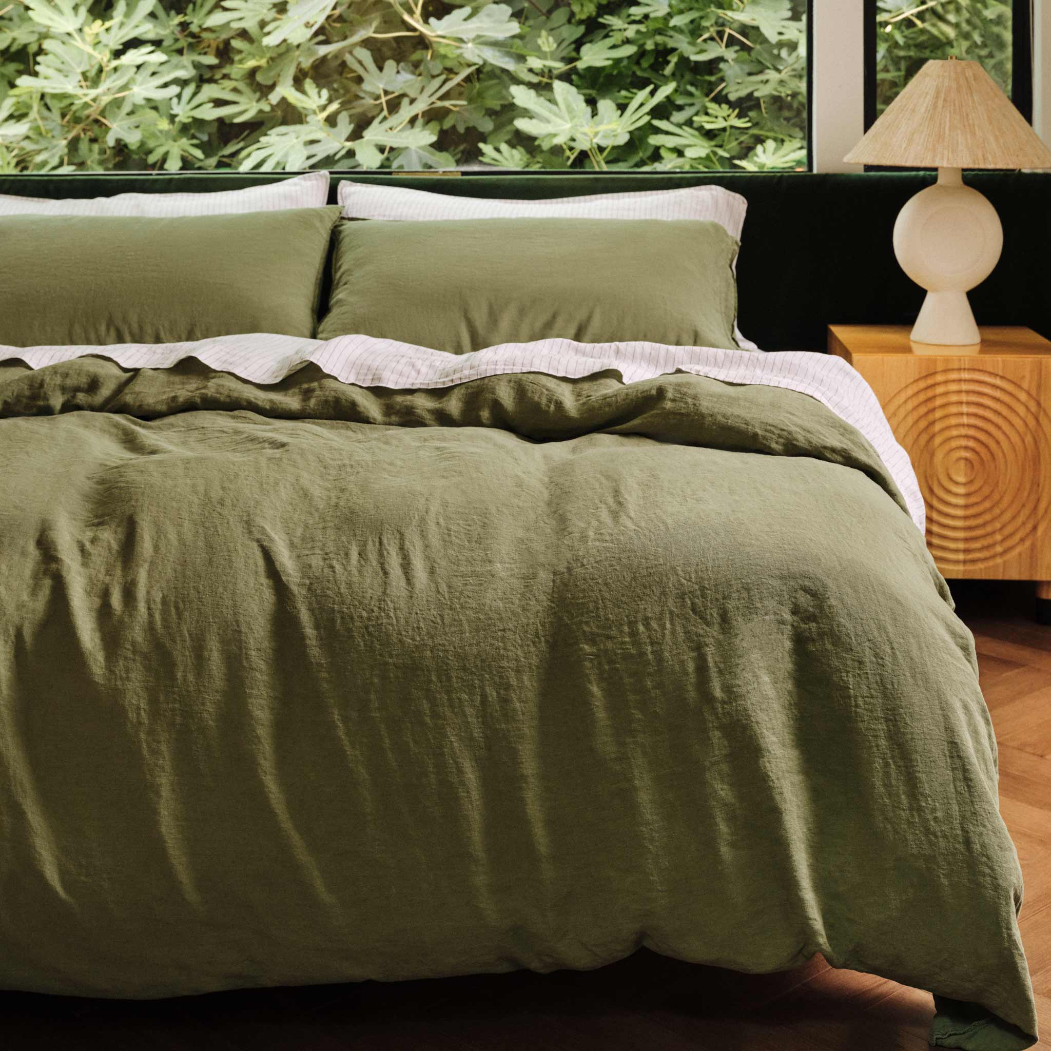 Washed European Linen Duvet Set - Image 28