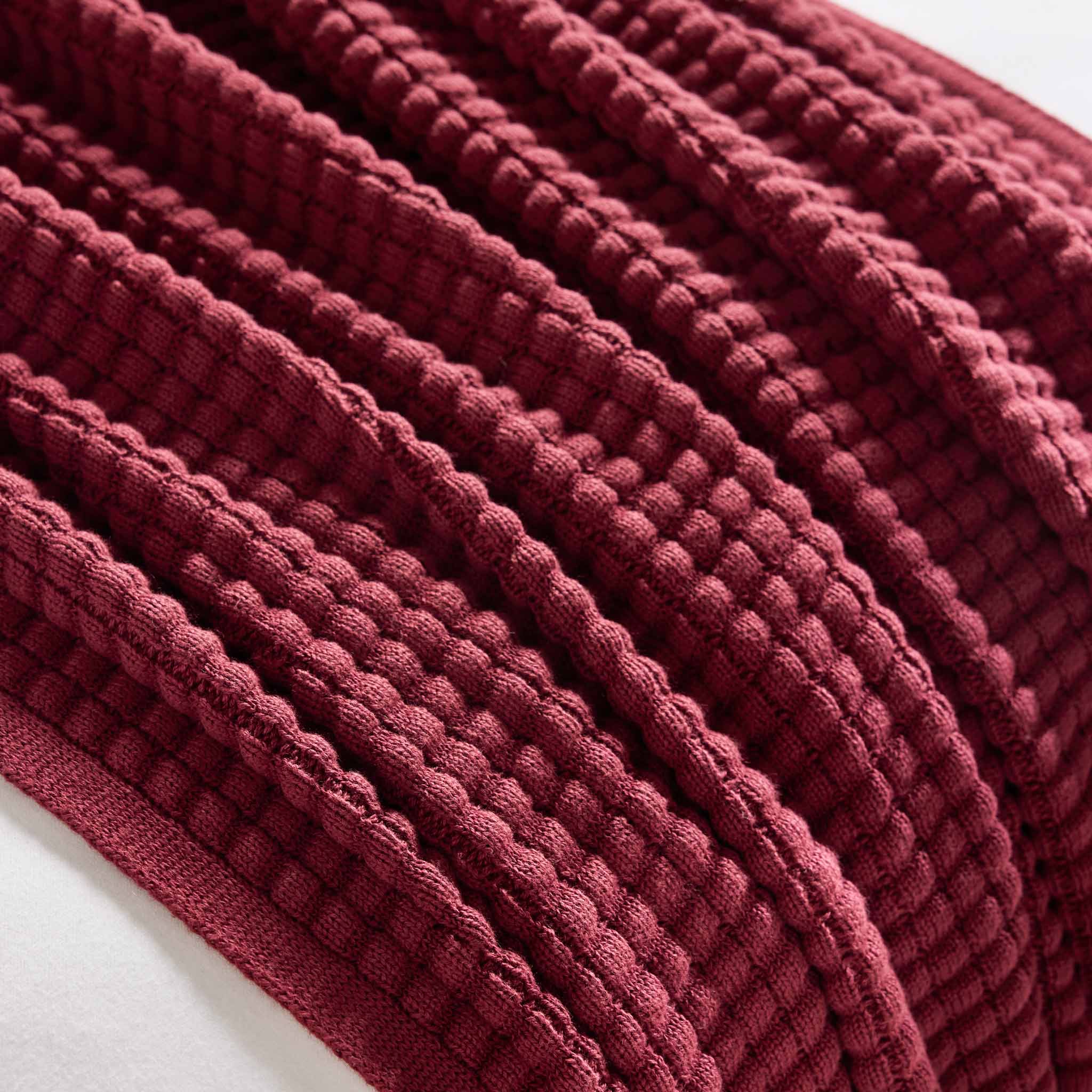 Grid Knit Cotton Throw Blanket - Last Call - Image 14