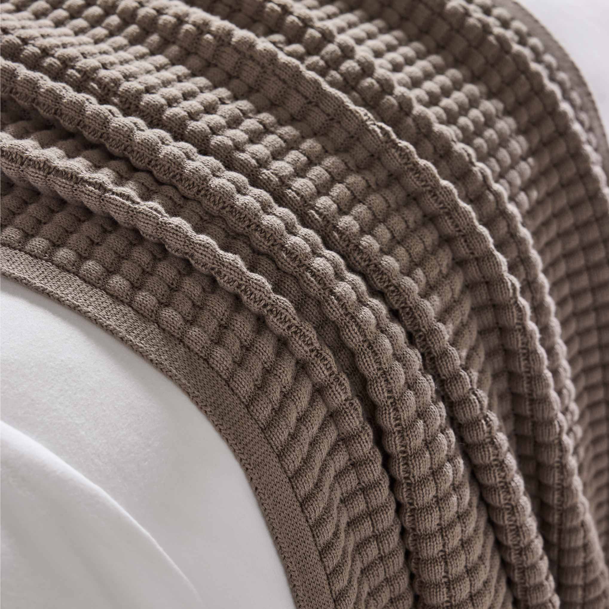 Grid Knit Cotton Throw Blanket - Last Call - Image 10