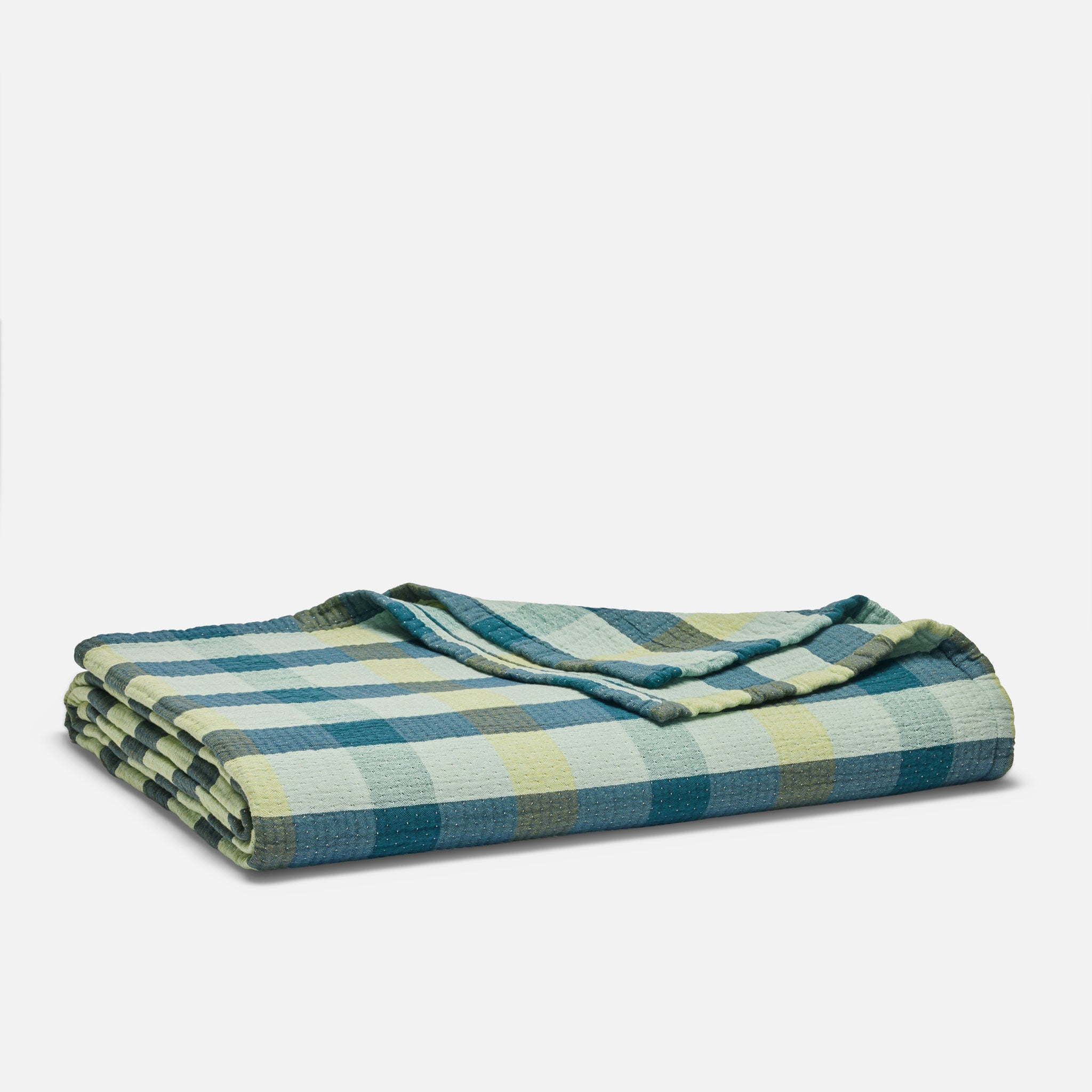 Sunwashed Check Bed Blanket - Image 3