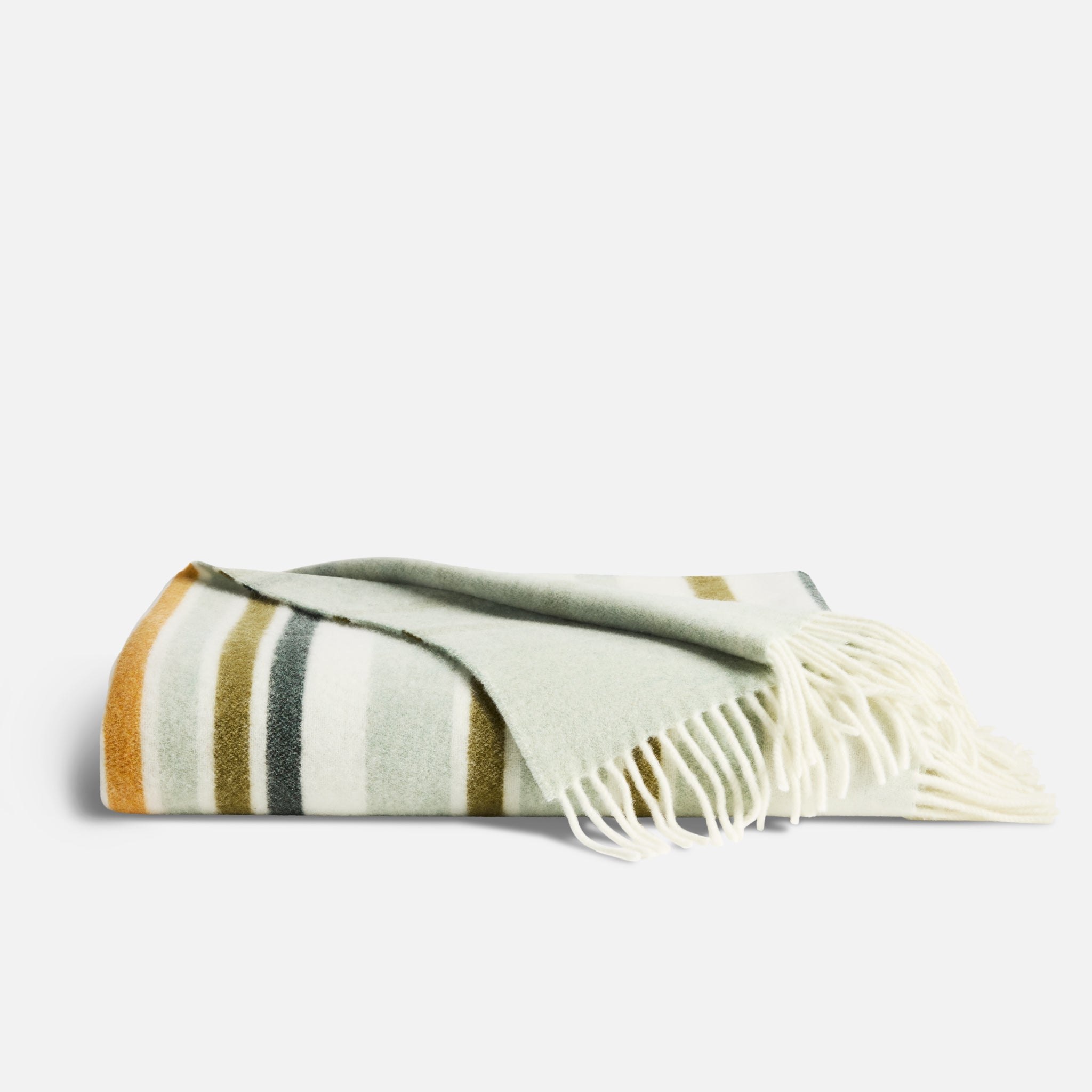 Striped Lambswool Throw Blanket - Image 10