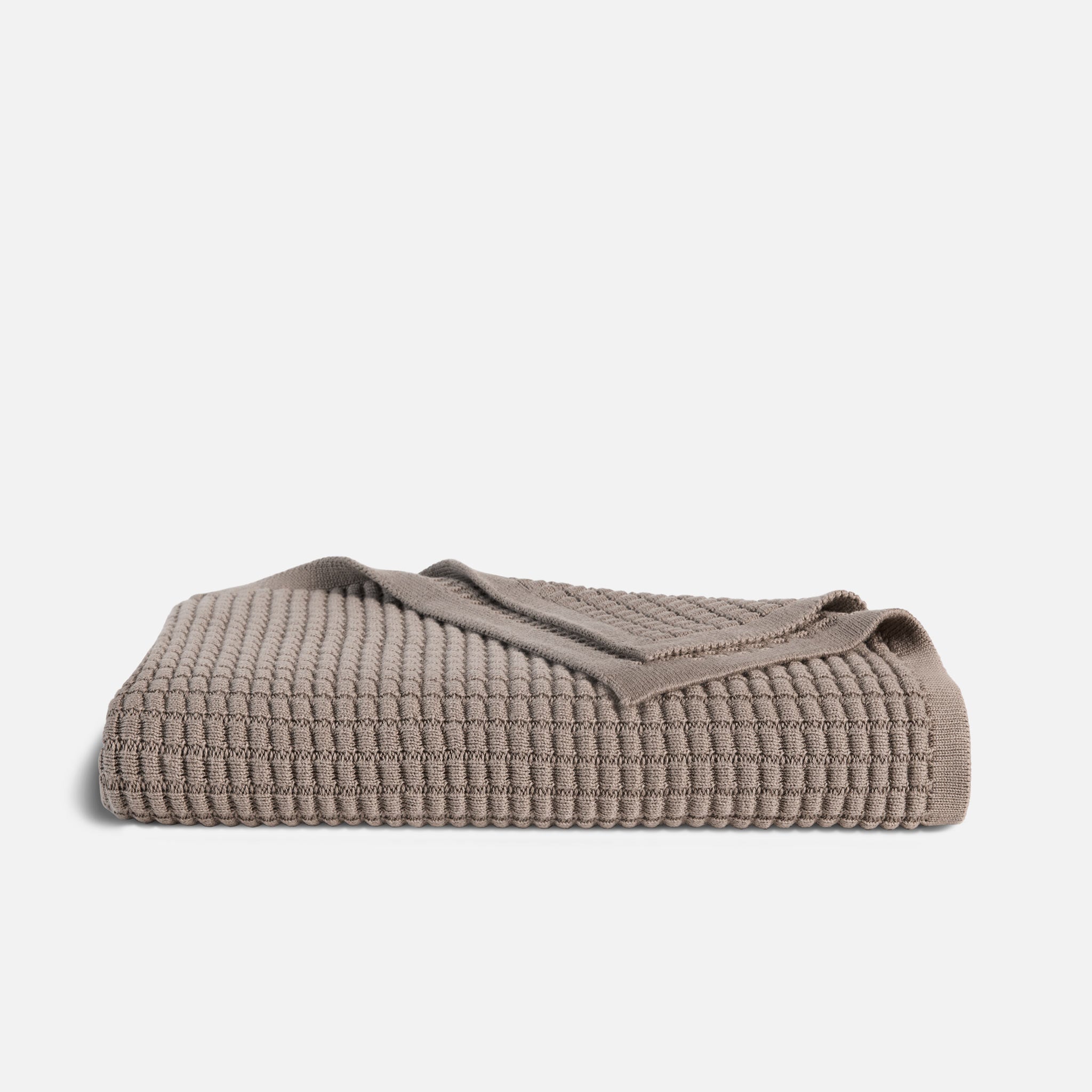 Grid Knit Cotton Throw Blanket - Last Call - Image 9