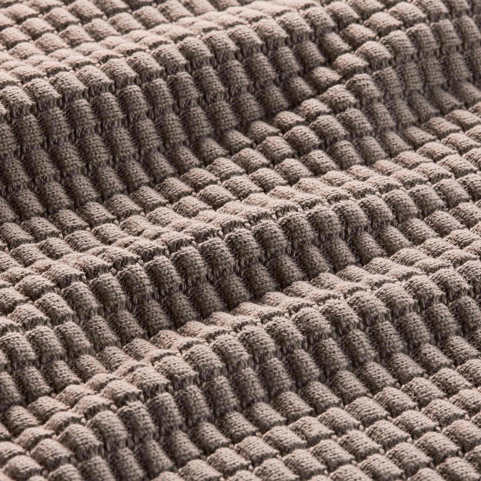 Grid Knit Cotton Throw Blanket - Last Call - Image 12