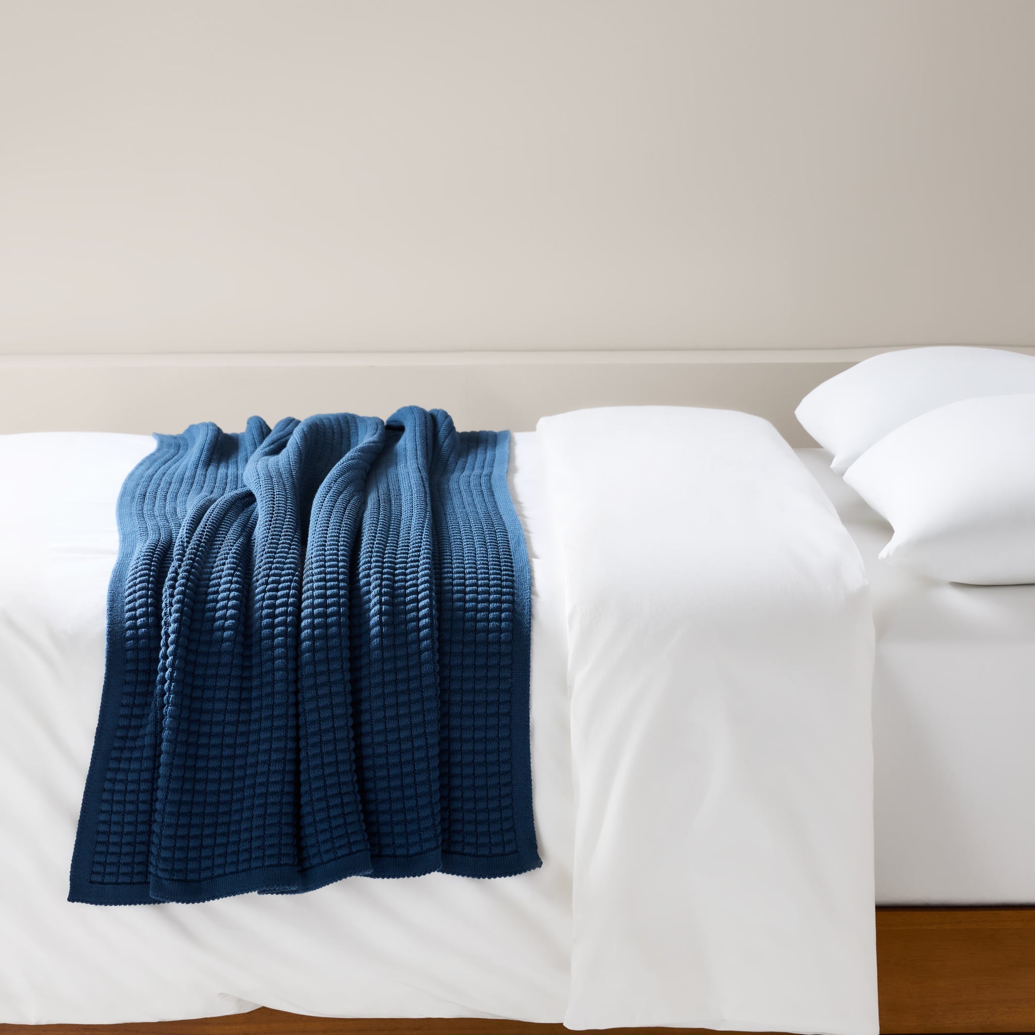 Grid Knit Cotton Throw Blanket - Last Call - Image 30
