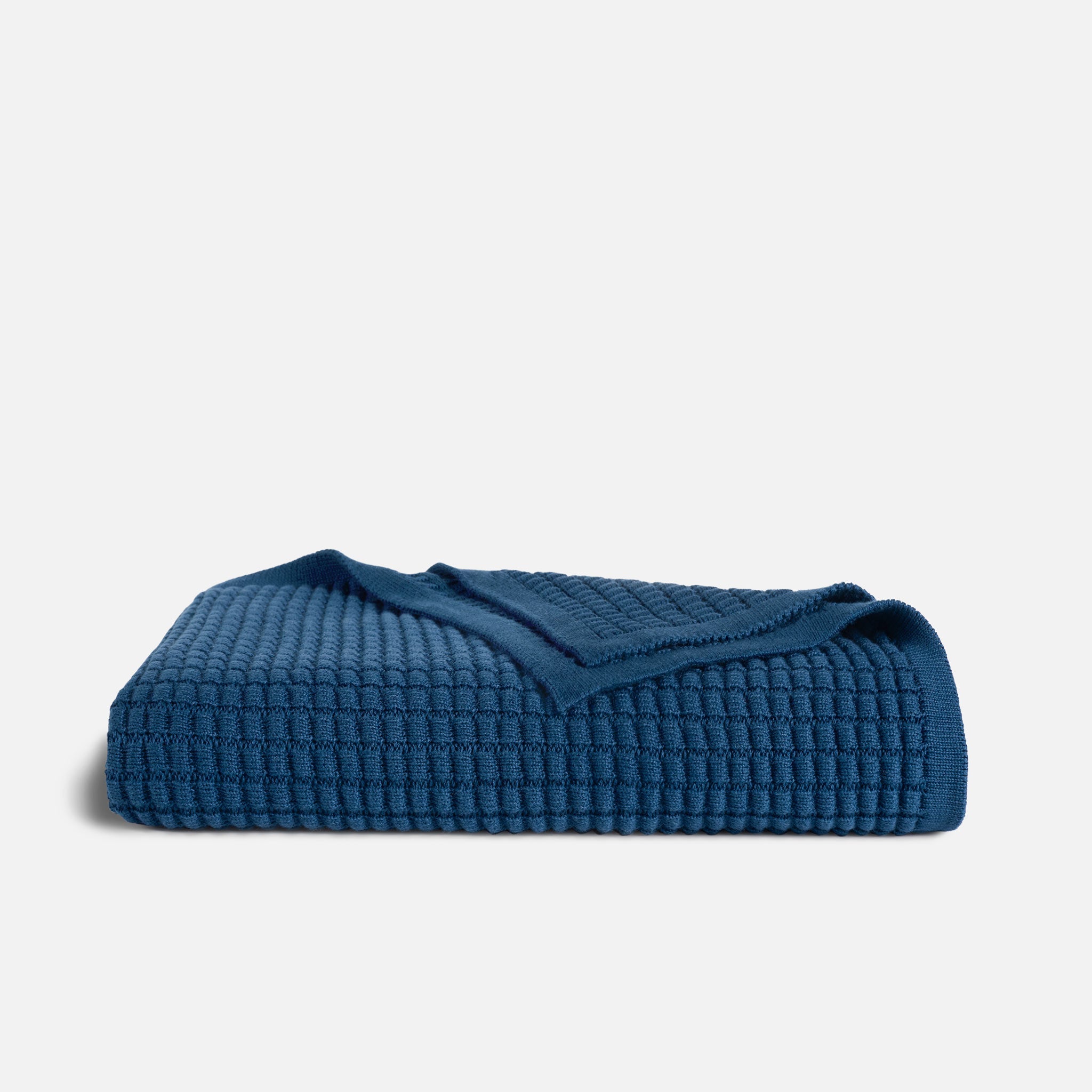 Grid Knit Cotton Throw Blanket - Last Call - Image 27