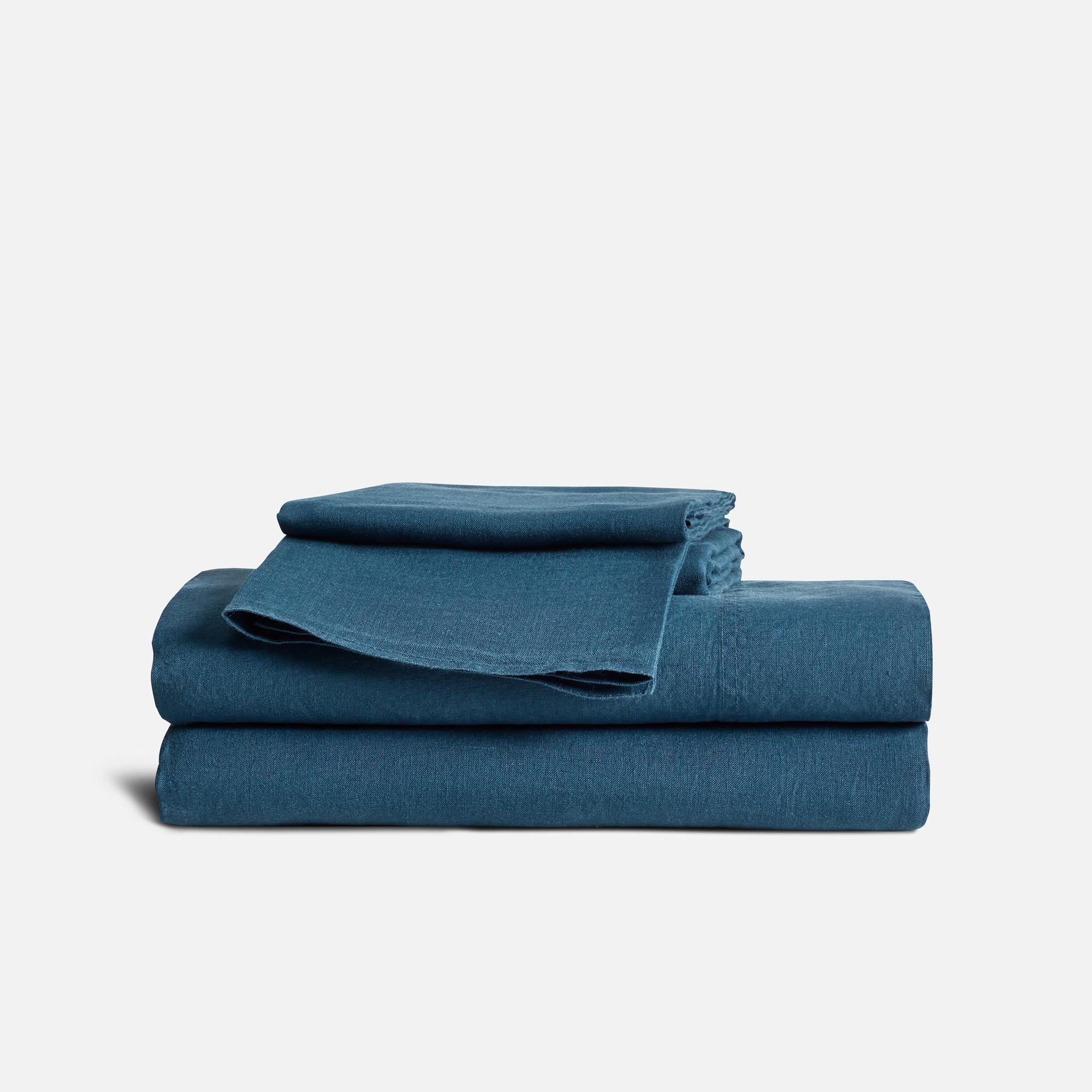 Washed European Linen Core Sheet Set - Image 19