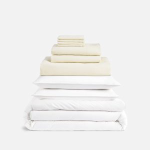 Washed European Linen Bedding Move-In Bundle