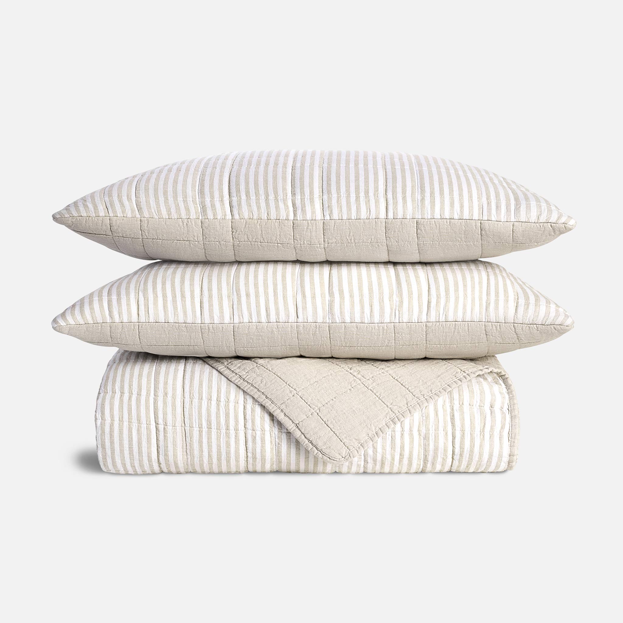 Washed European Linen Quilt Set - Image 13