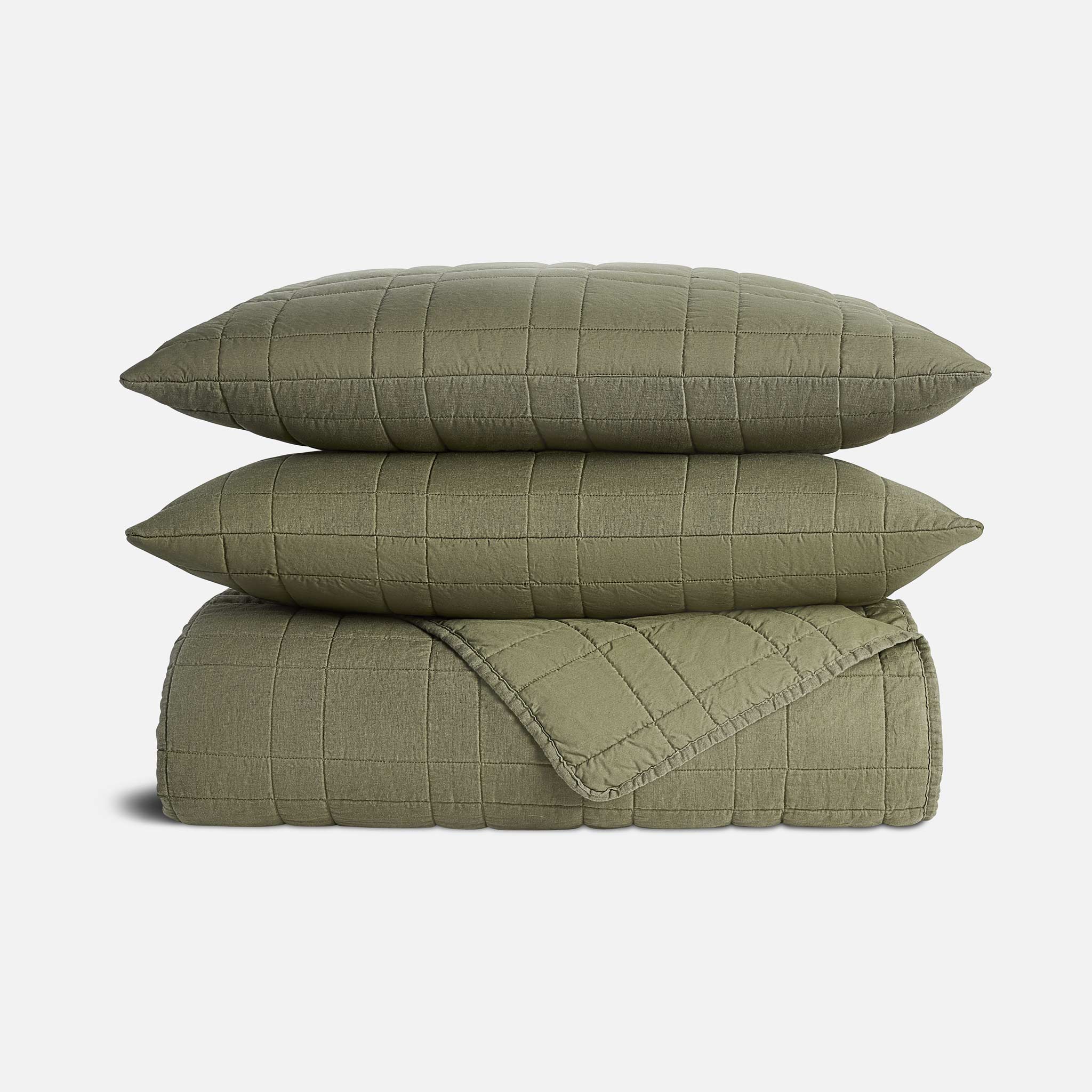 Washed European Linen Quilt Set - Image 9