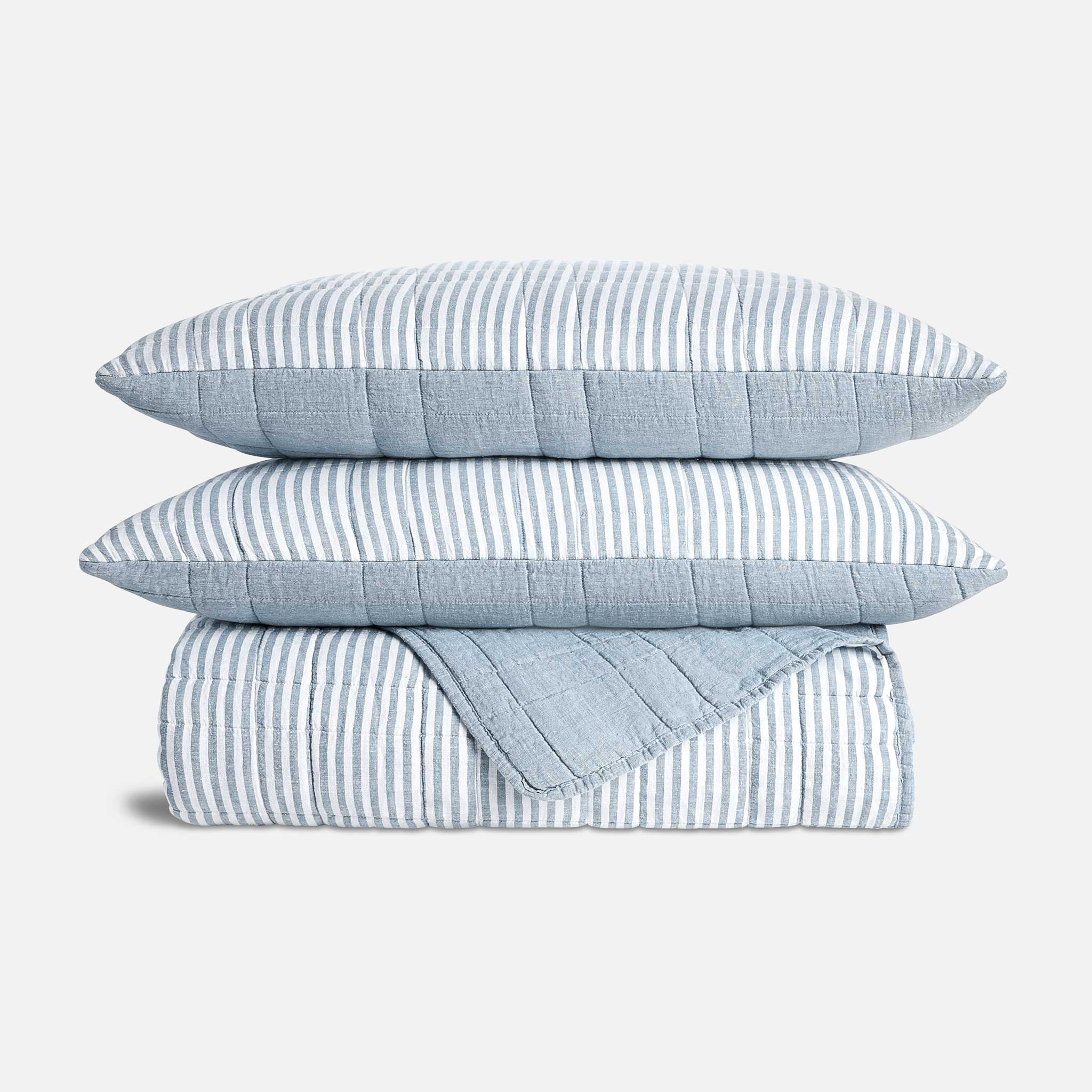 Washed European Linen Quilt Set - Image 17