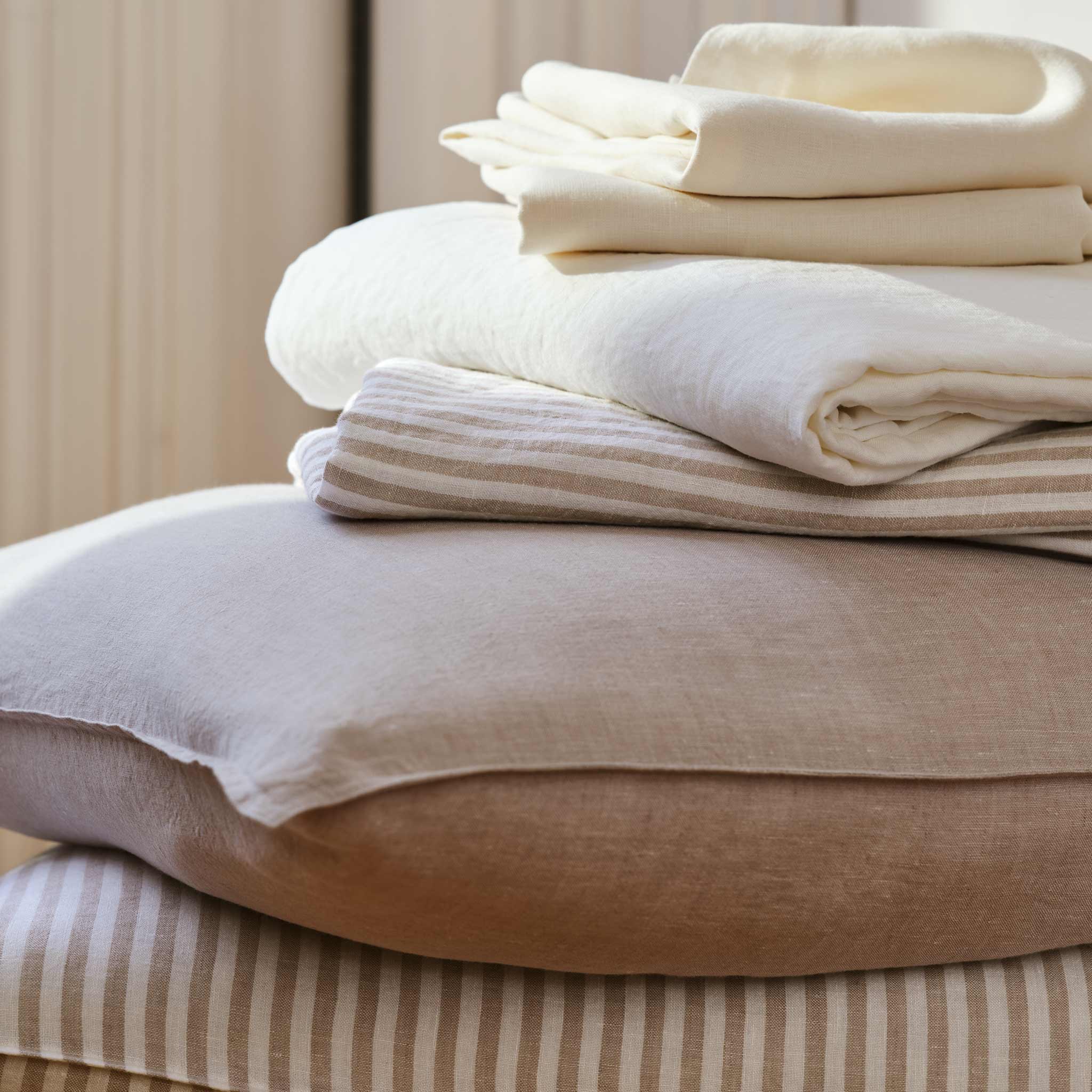 Washed European Linen Core Sheet Set - Image 16