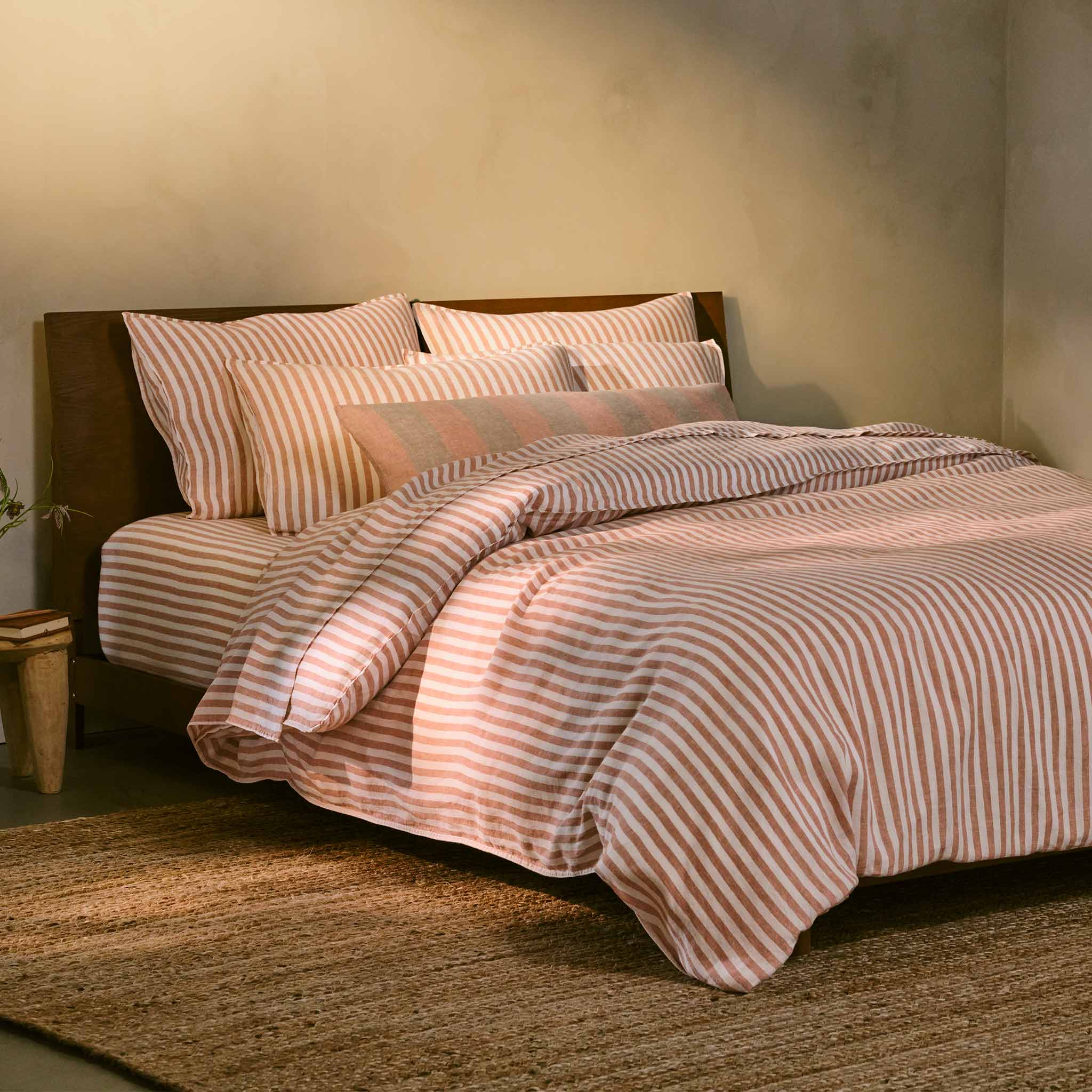 Washed European Linen Lumbar Pillow Cover - Image 24