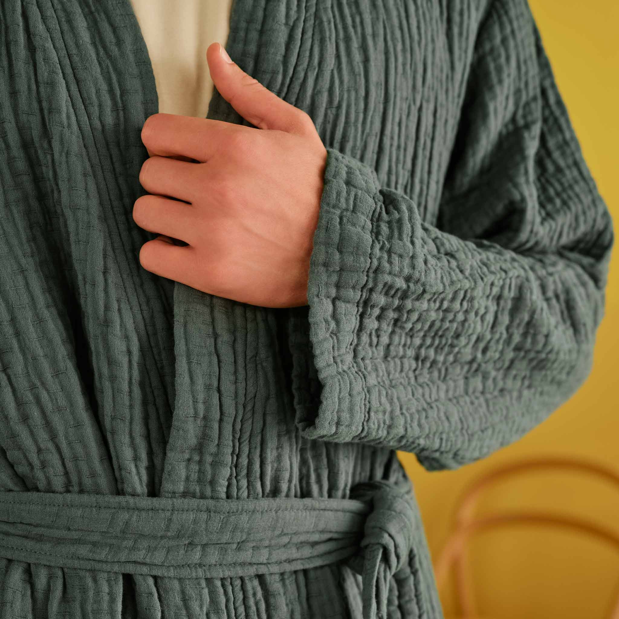 Breezeweave Crinkle Cotton Robe - Last Call - Image 5