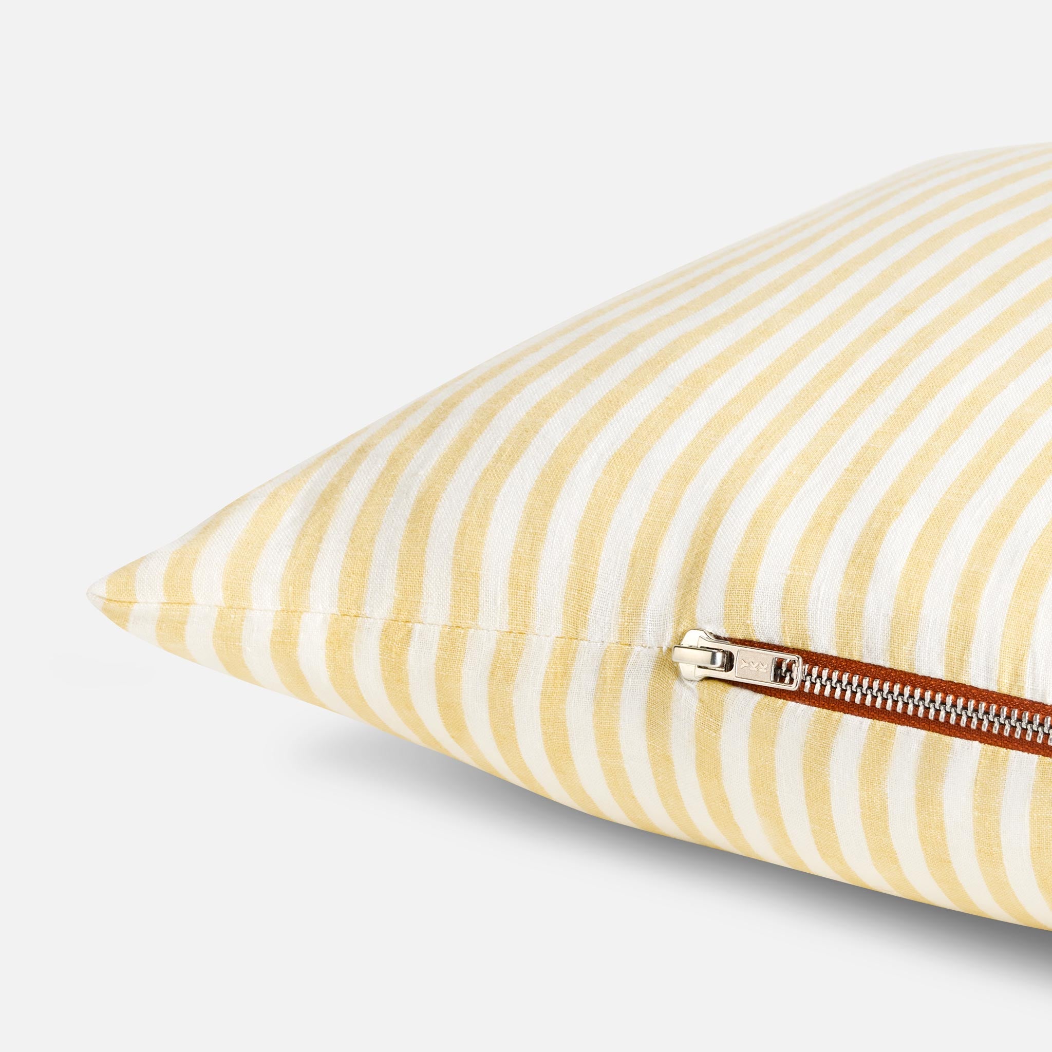 Washed European Linen Lumbar Pillow Cover - Image 15