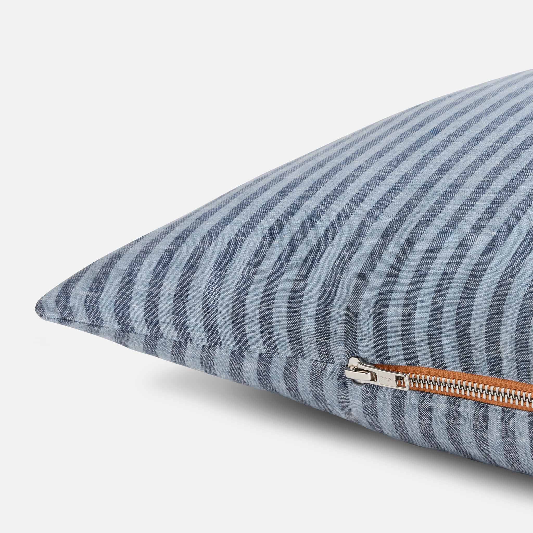 Washed European Linen Lumbar Pillow Cover - Image 9