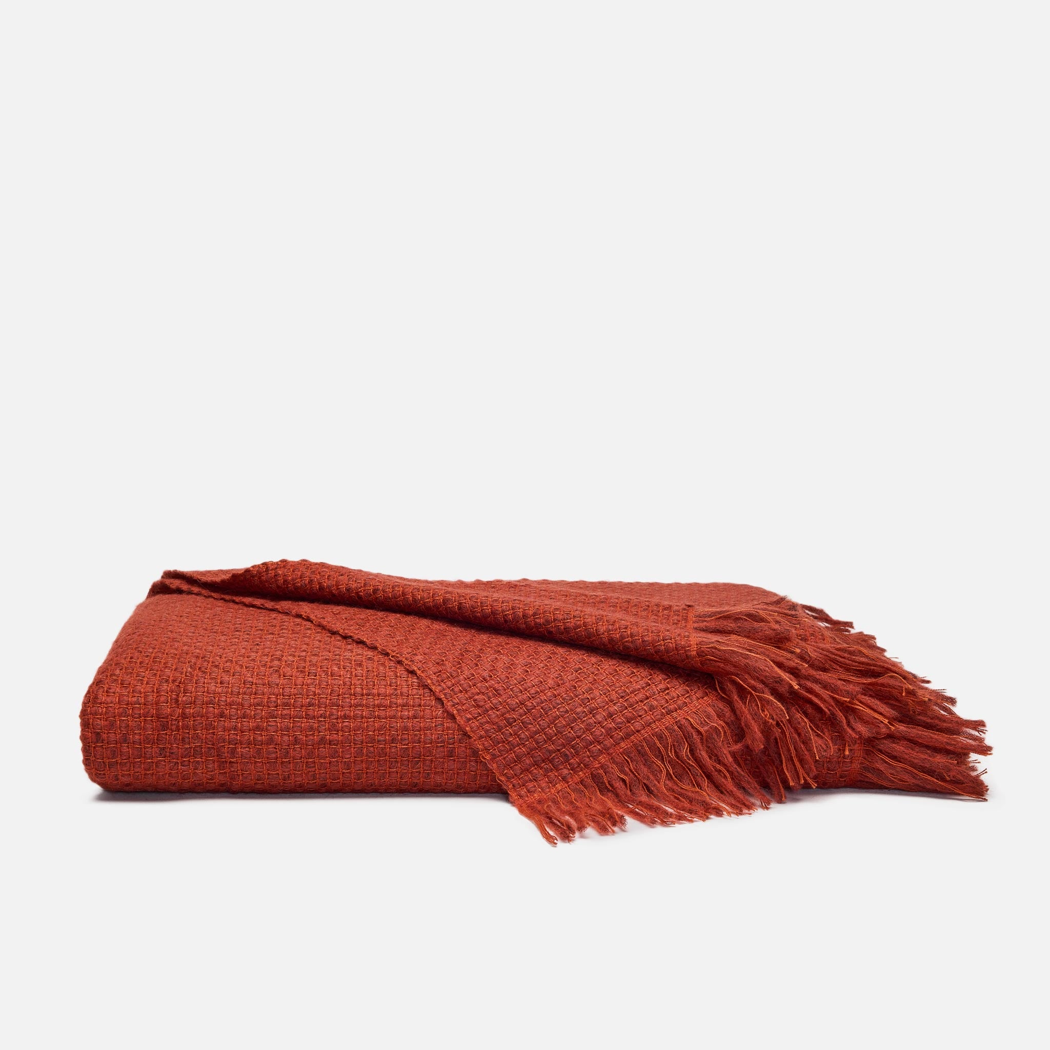 Basketweave Alpaca Throw Blanket - Image 5