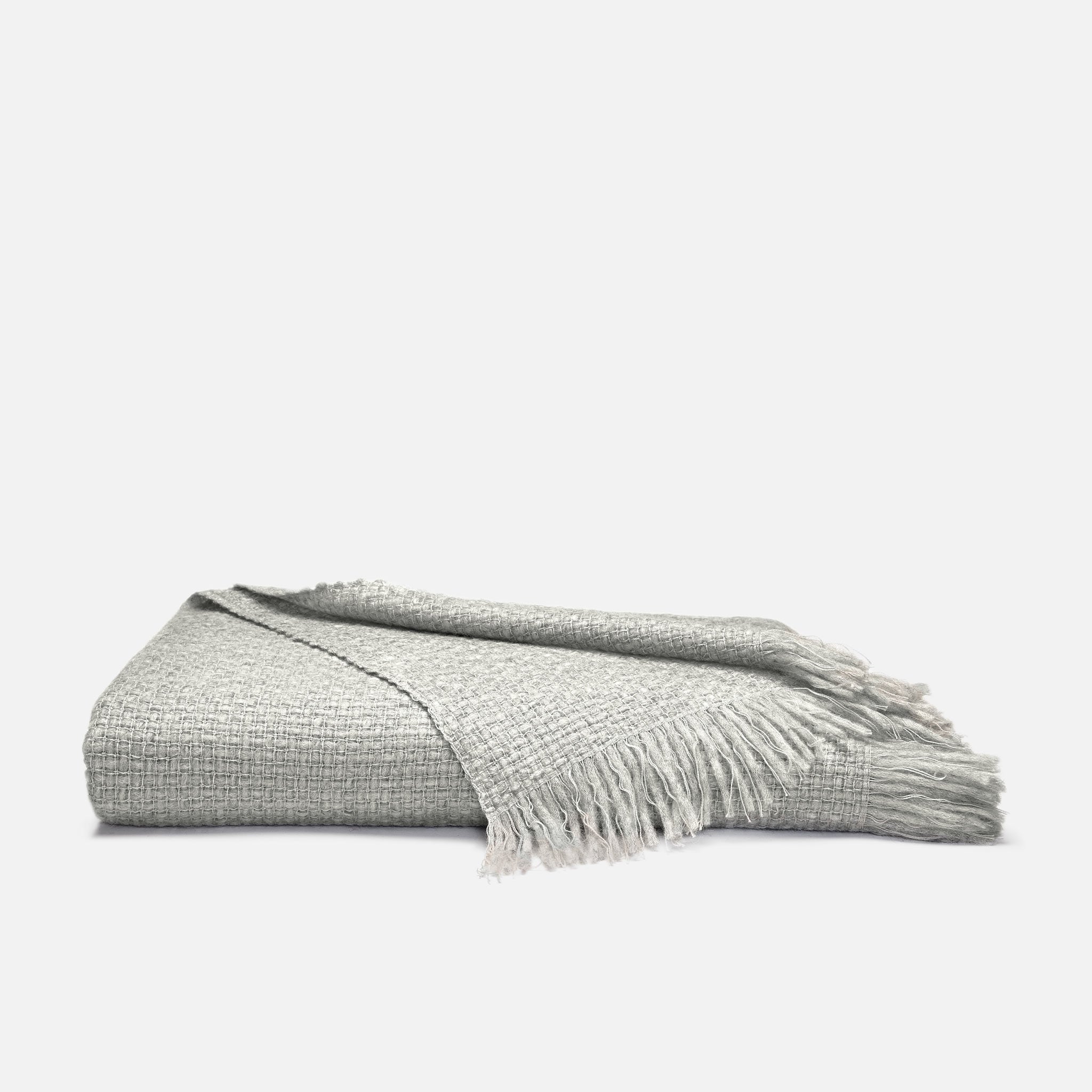 Basketweave Alpaca Throw Blanket - Image 2