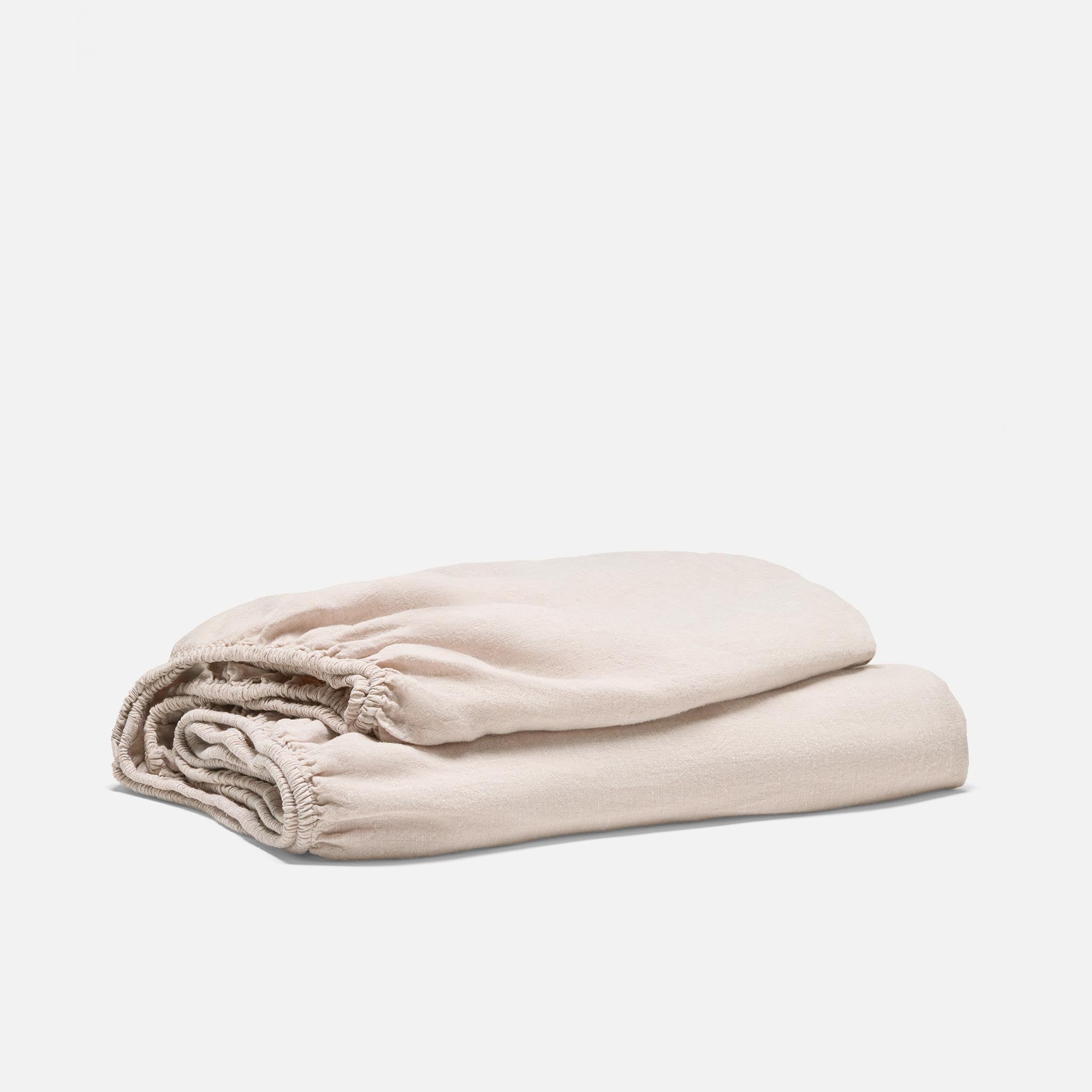 Washed European Linen Fitted Sheet - Image 14