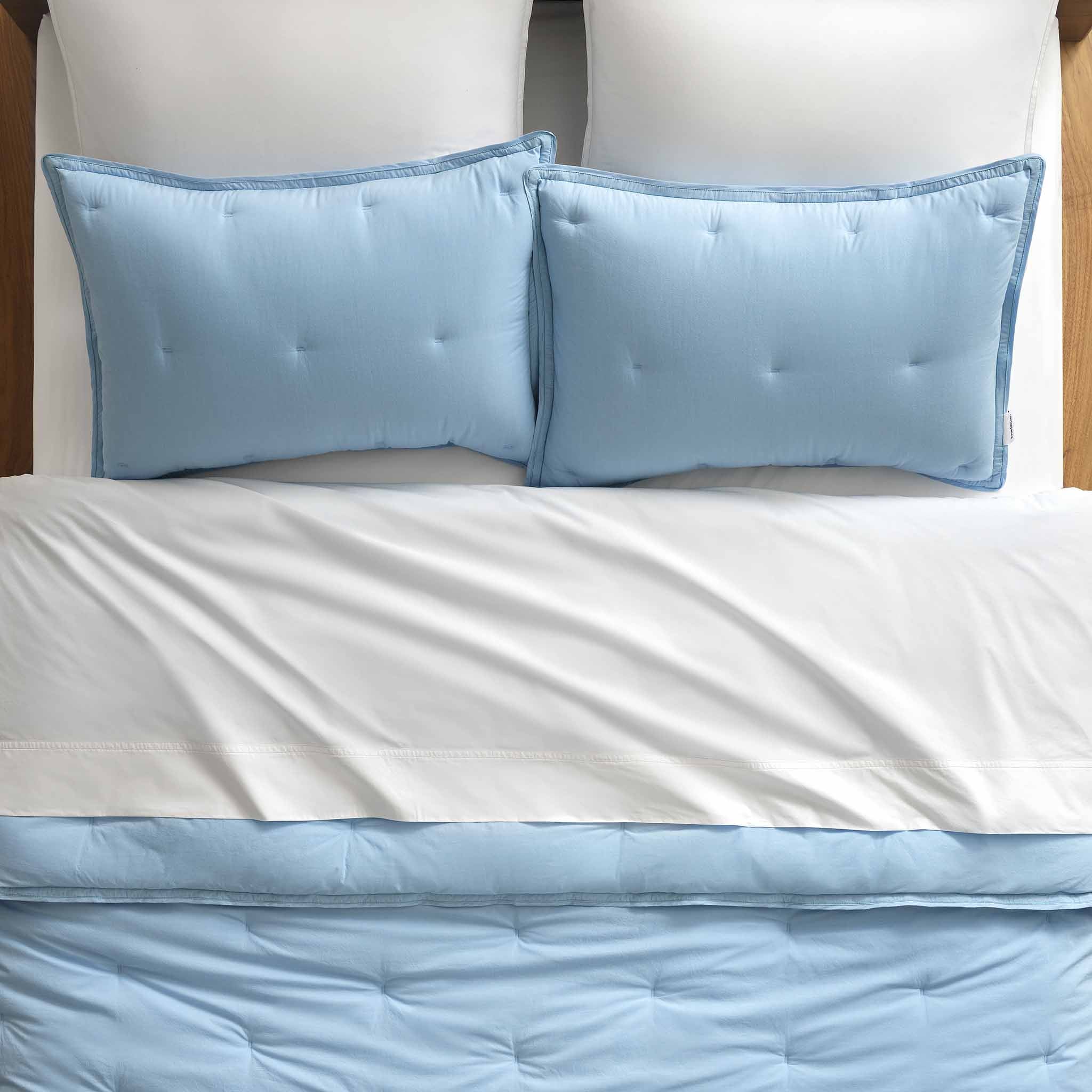 Washed Classic Percale Sham Set - Image 7