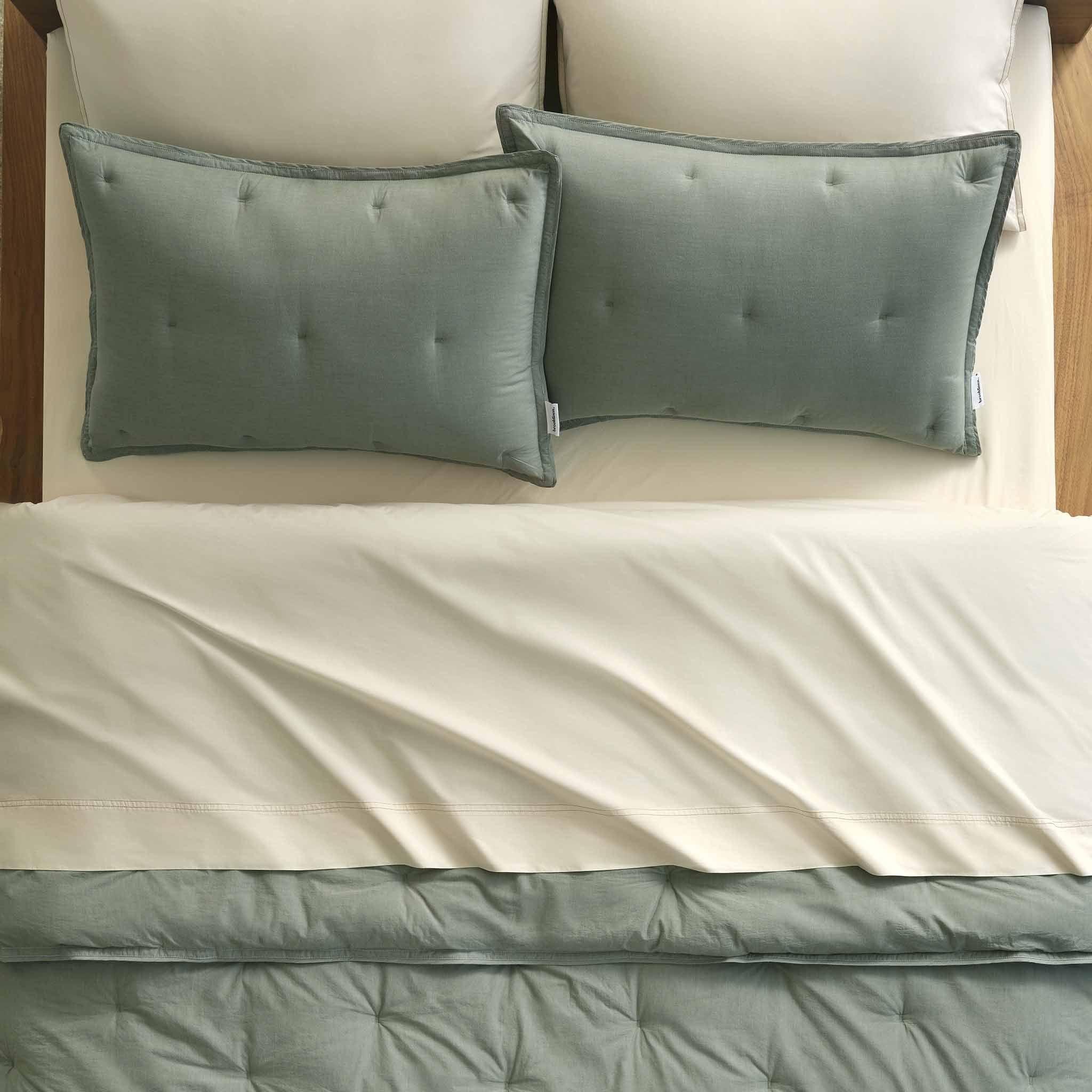 Washed Classic Percale Sham Set - Image 9