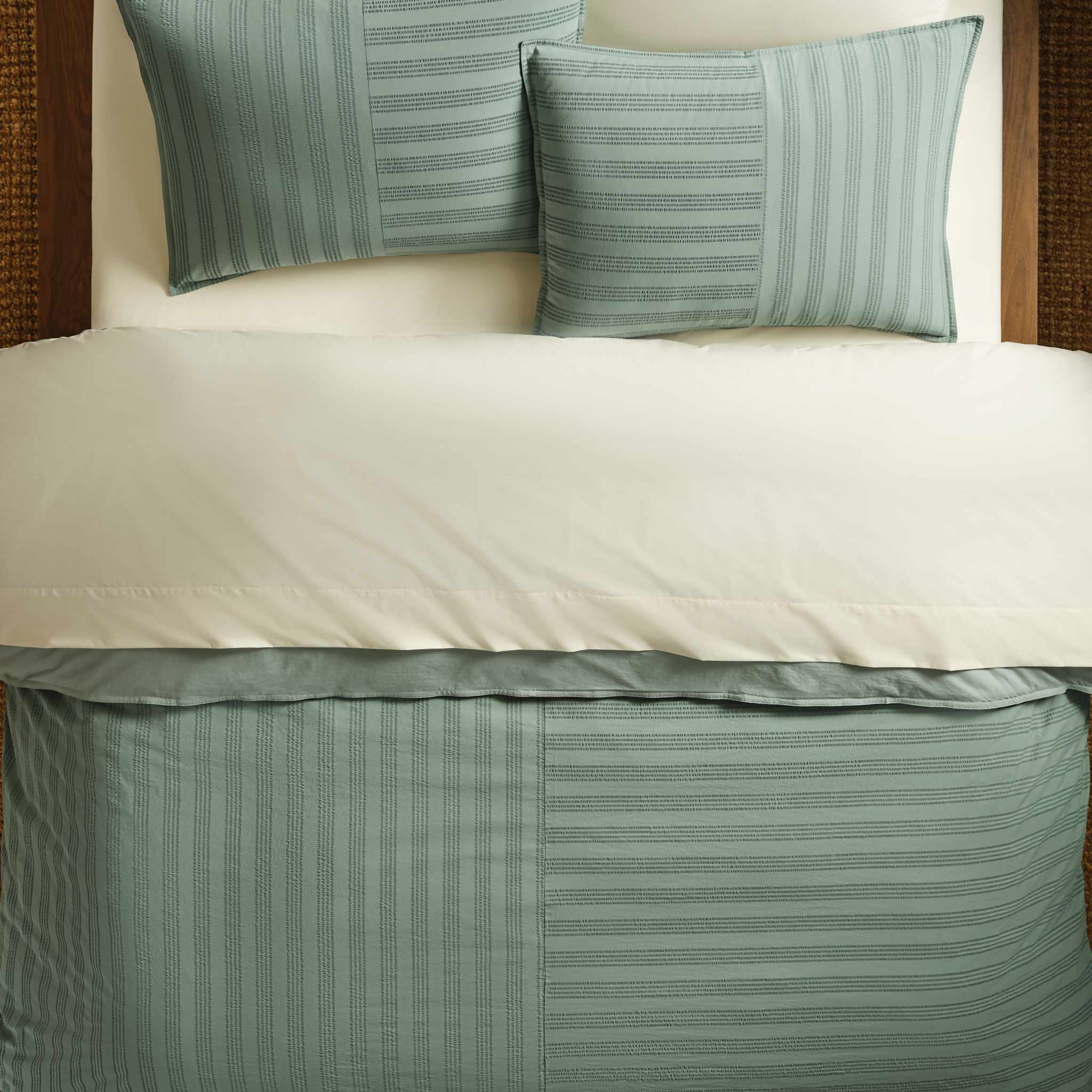 Seersucker Classic Percale Sham Set - Image 6