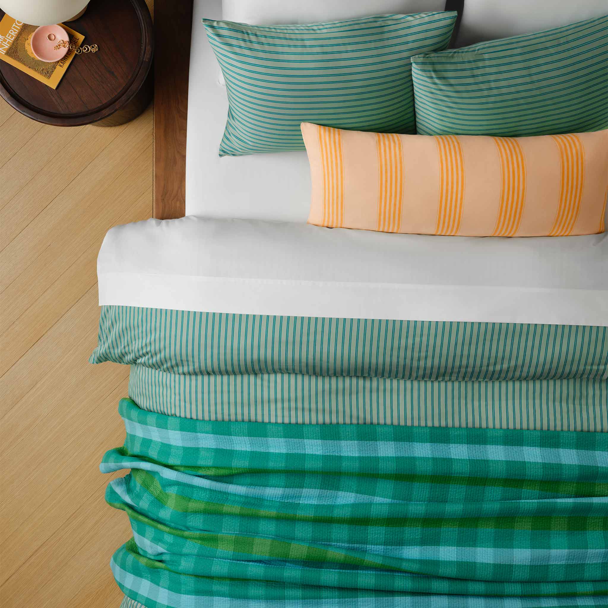 Sunwashed Check Bed Blanket - Image 10