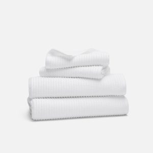 Ribbed Cotton TENCEL? Bath Towel Bundle