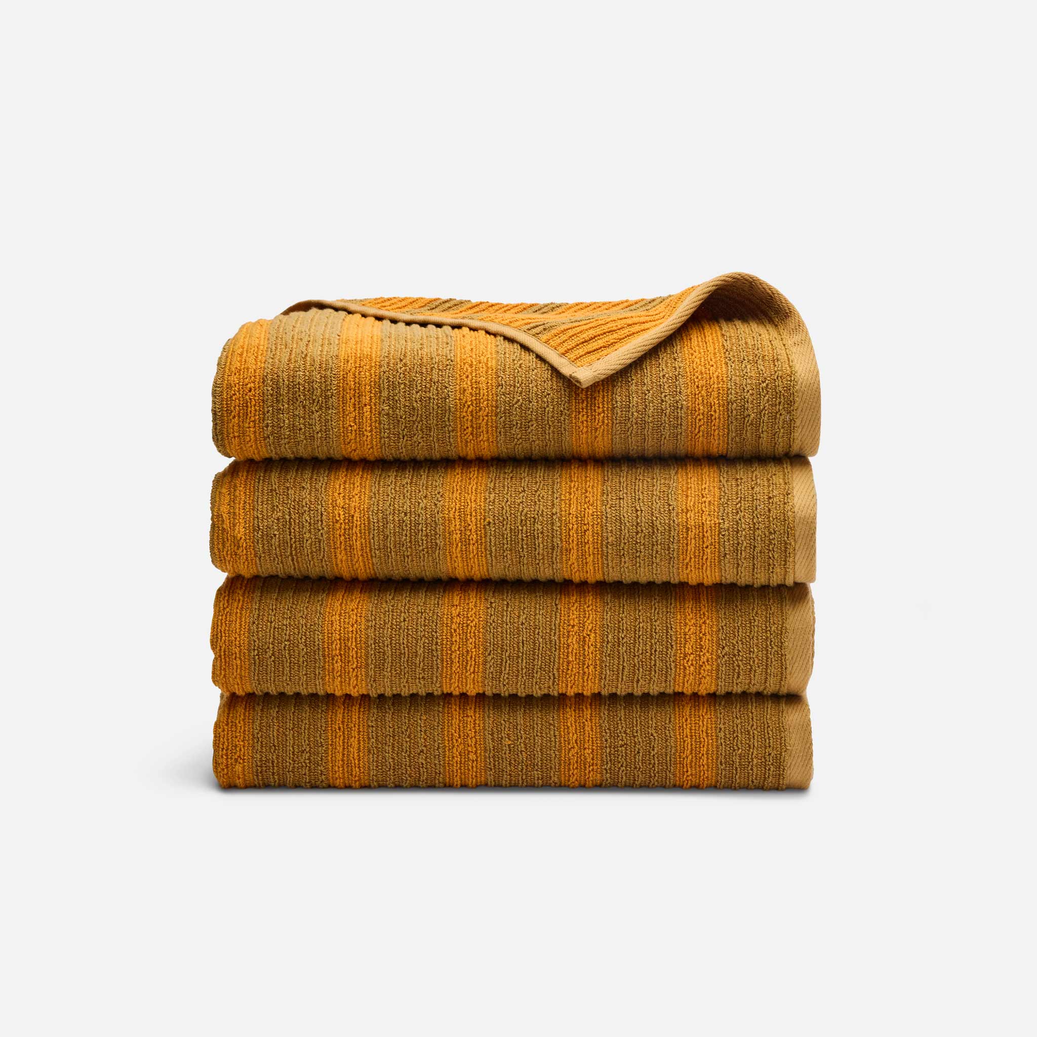 Ribbed Cotton TENCEL Set of 4 Bath Towel Bundle - Image 6