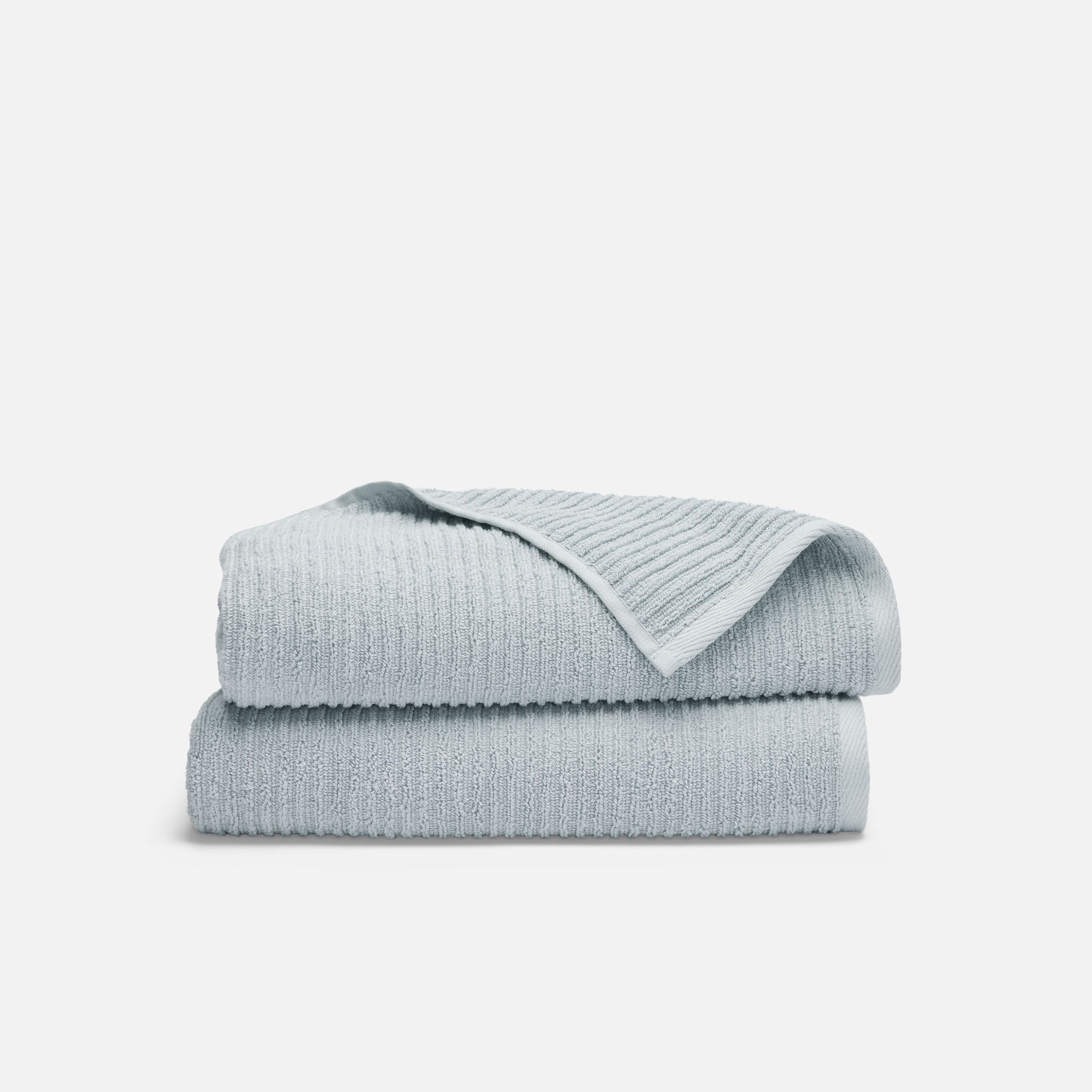 Ribbed Cotton TENCEL Bath Towels Set of 2 - Image 3