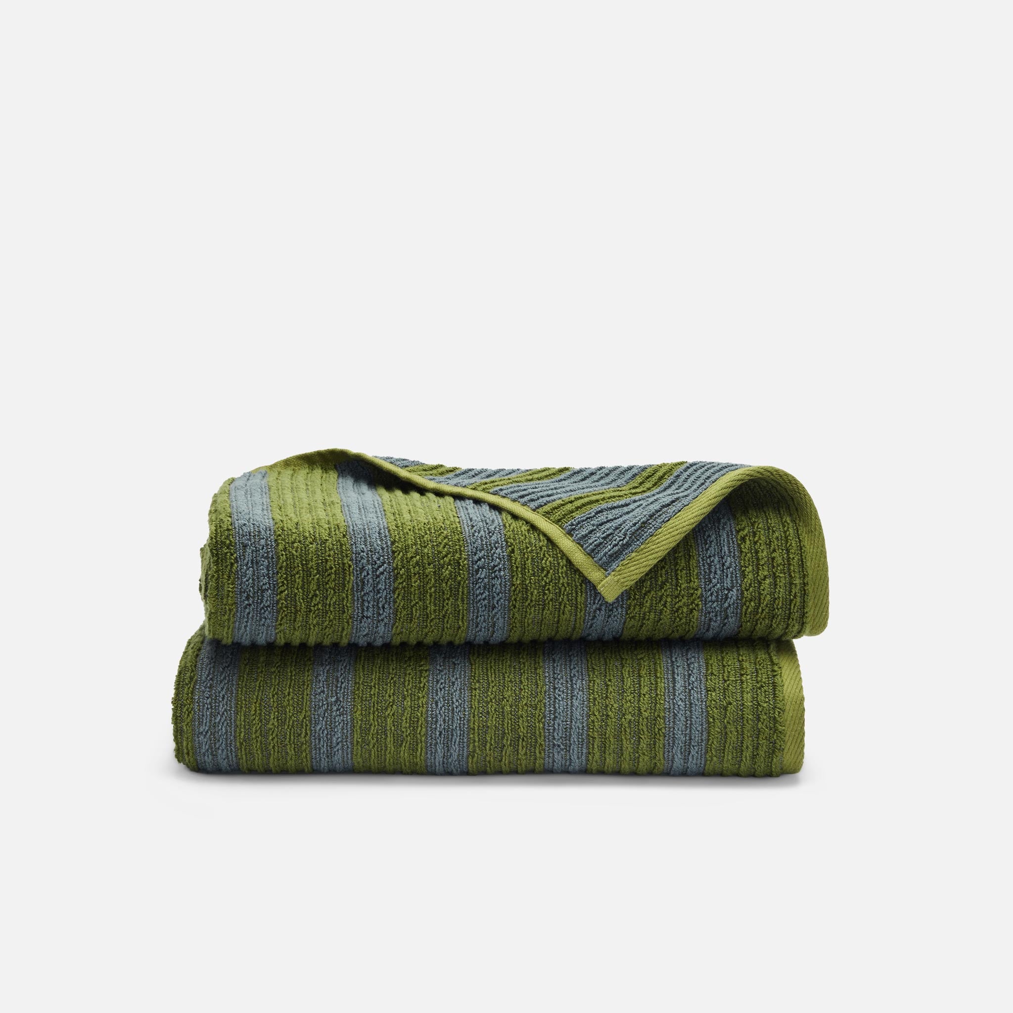 Ribbed Cotton TENCEL Bath Towels Set of 2 - Image 5
