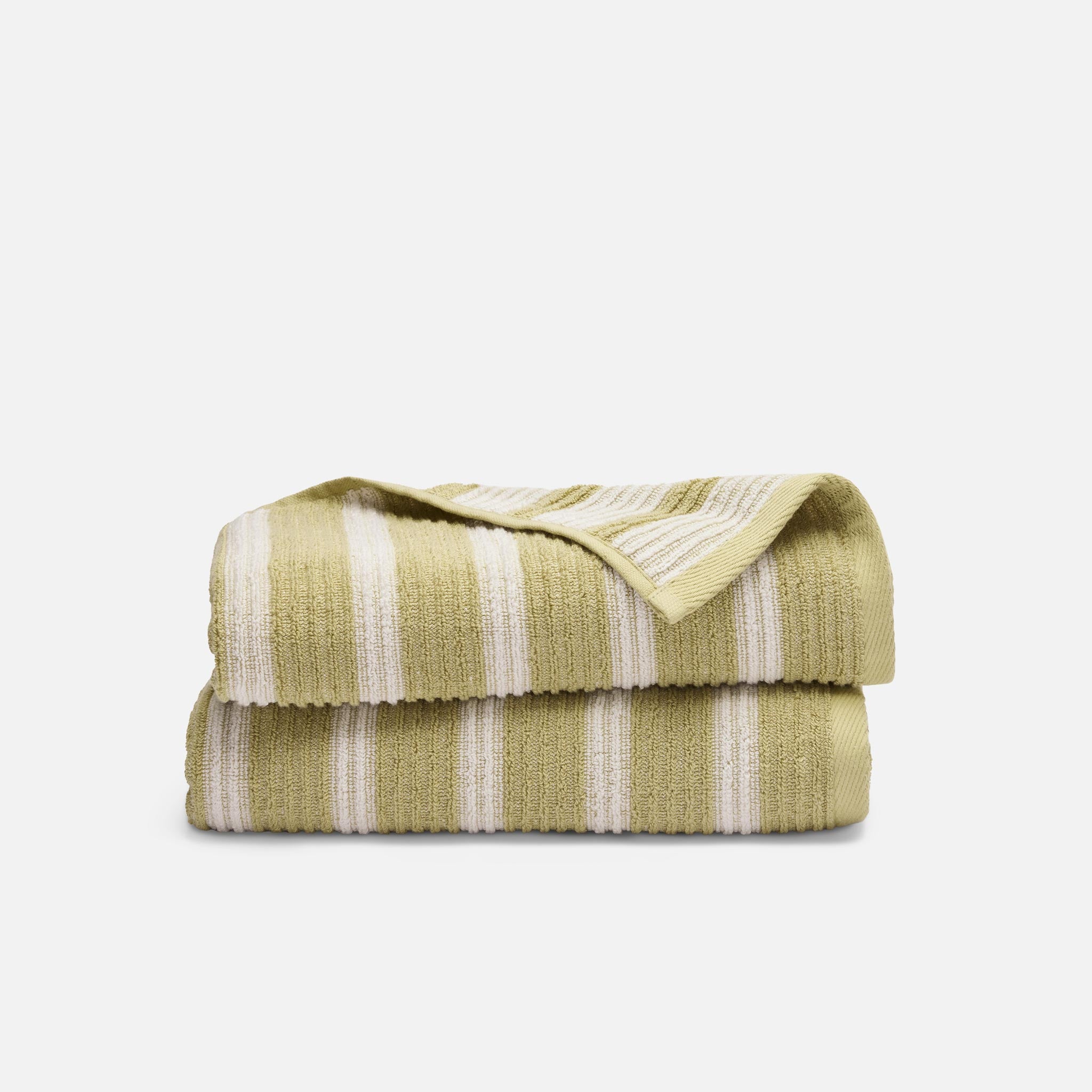 Ribbed Cotton TENCEL Bath Towels Set of 2 - Image 7