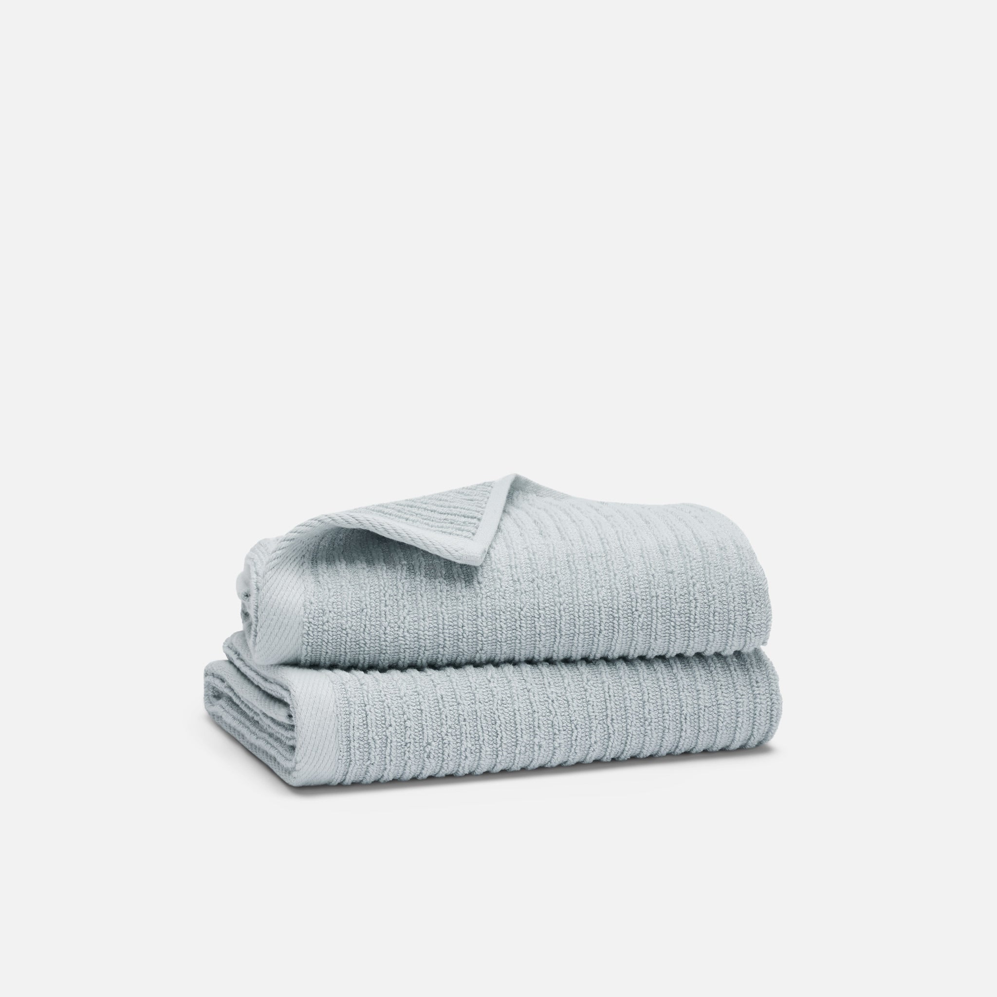 Ribbed Cotton TENCEL Hand Towels Set of 2 - Image 3