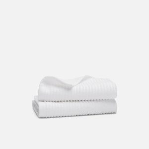 Ribbed Cotton TENCEL  Hand Towels Set of 2