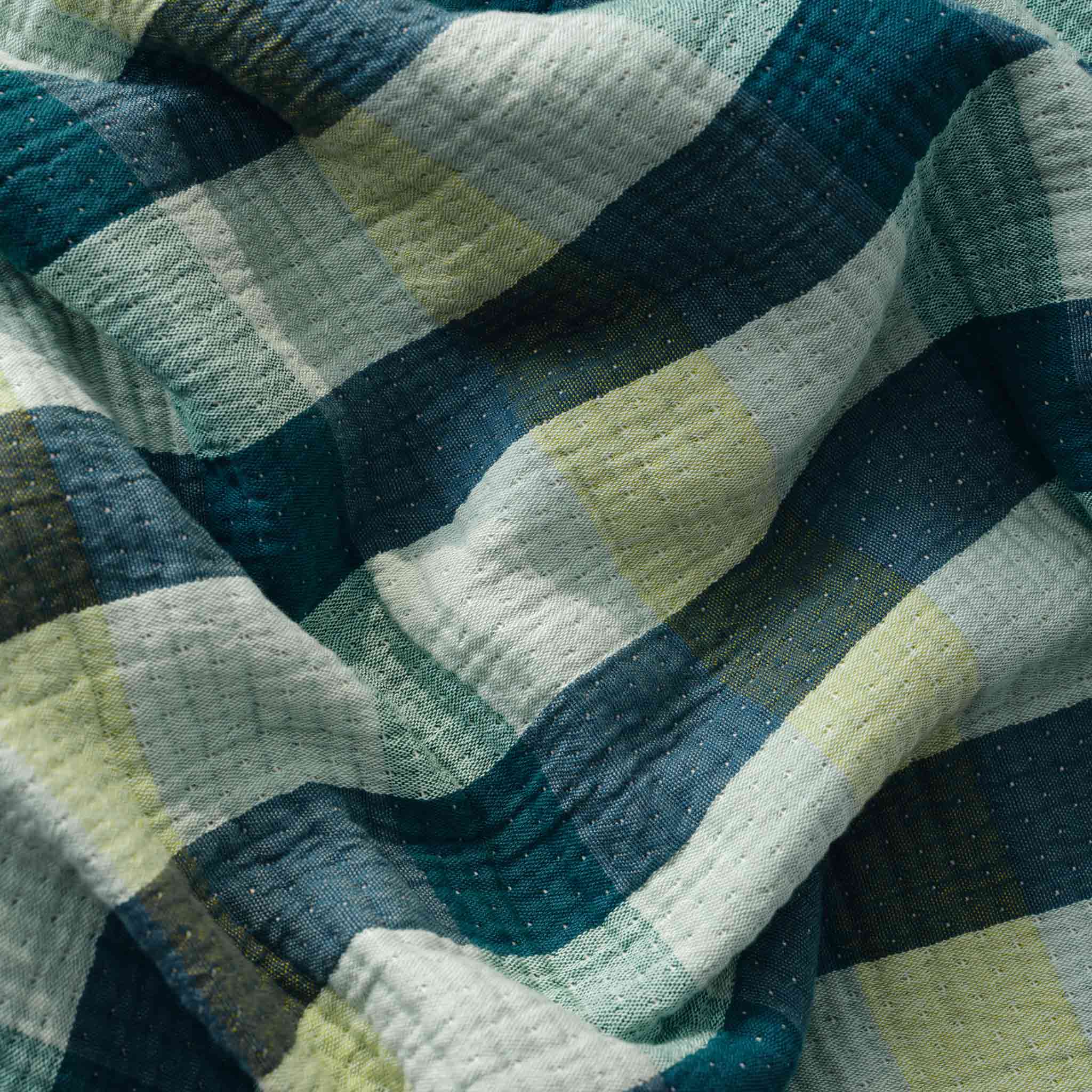 Sunwashed Check Bed Blanket - Image 4