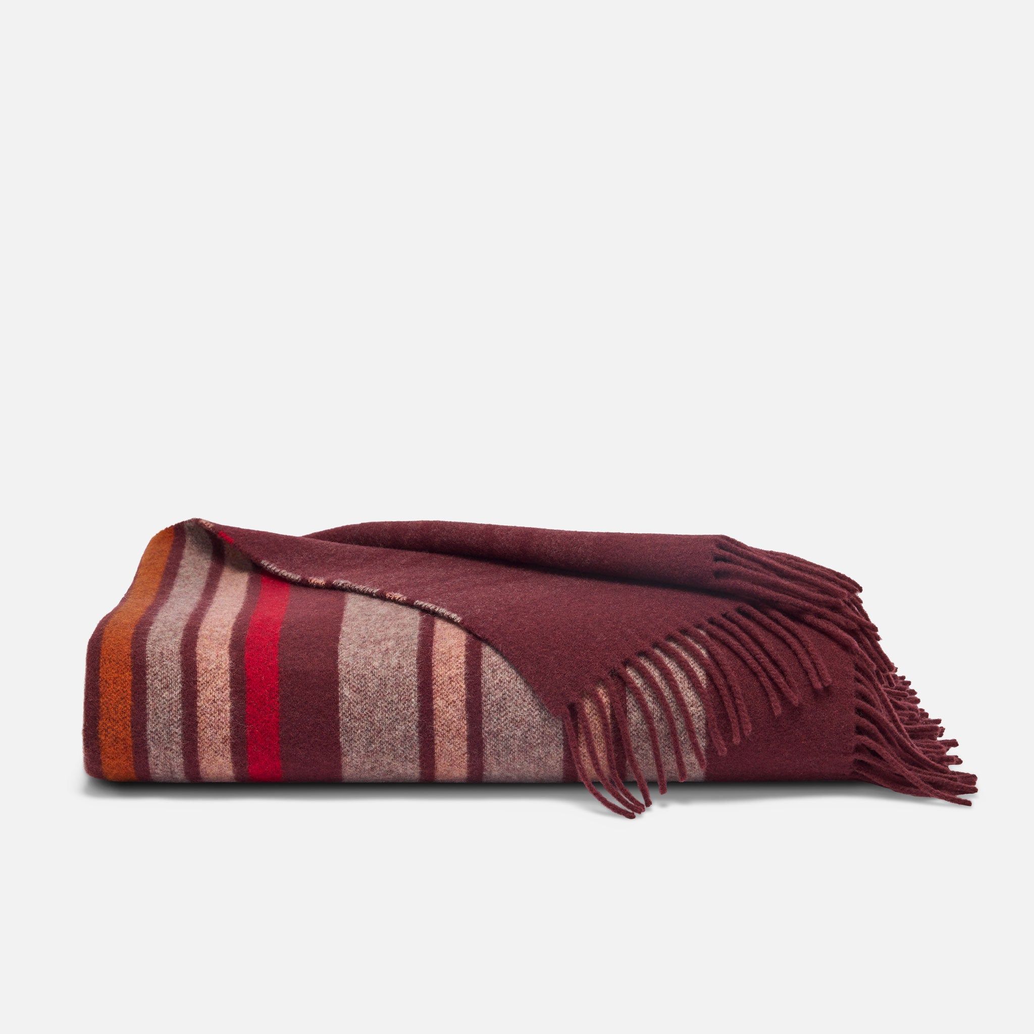 Striped Lambswool Throw Blanket - Image 19